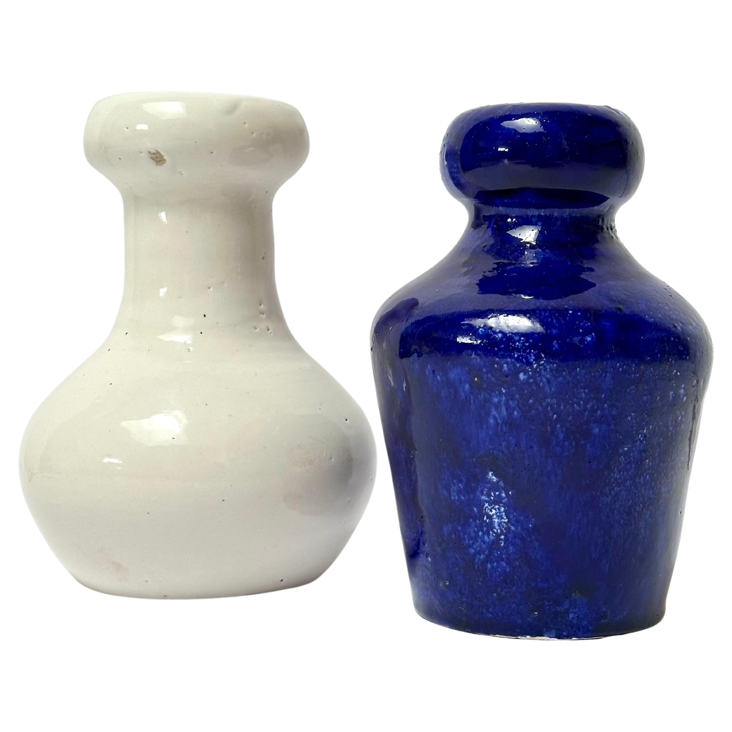 Deux vases en céramique, Gitte et Finn Hauptmann, Biot 1952