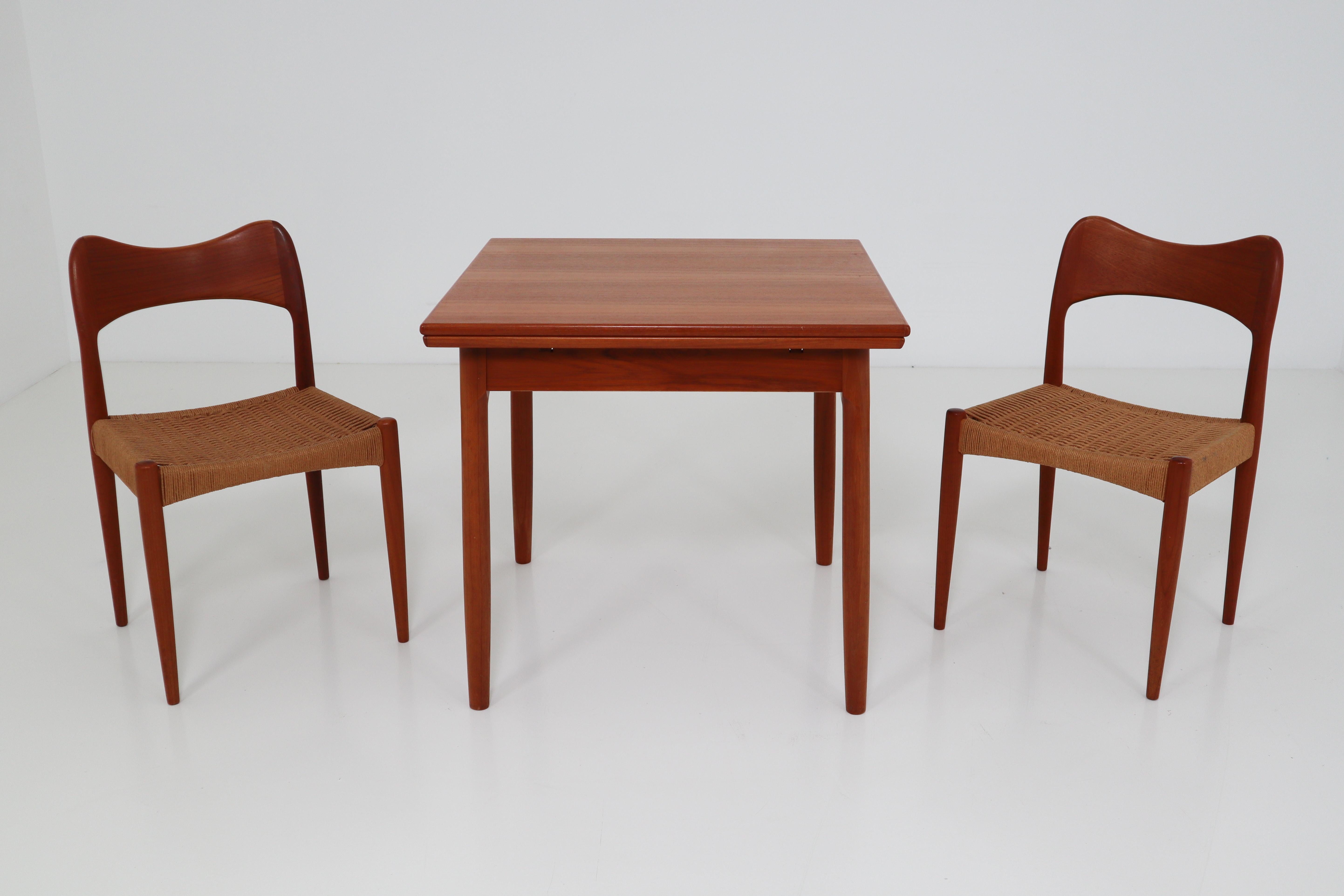 Two Chairs and Table by Niels O. Møller. Produced by J.L Møllers Møbelfabrik 3