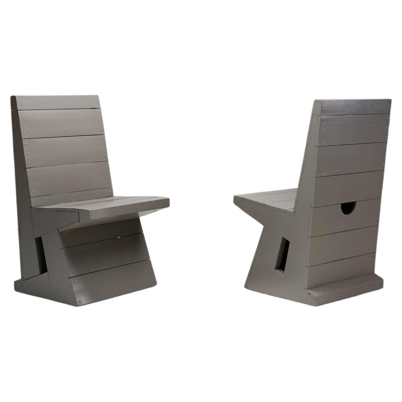 Two Chairs by Dom Hans van der Laan, The Netherlands 1960s For Sale