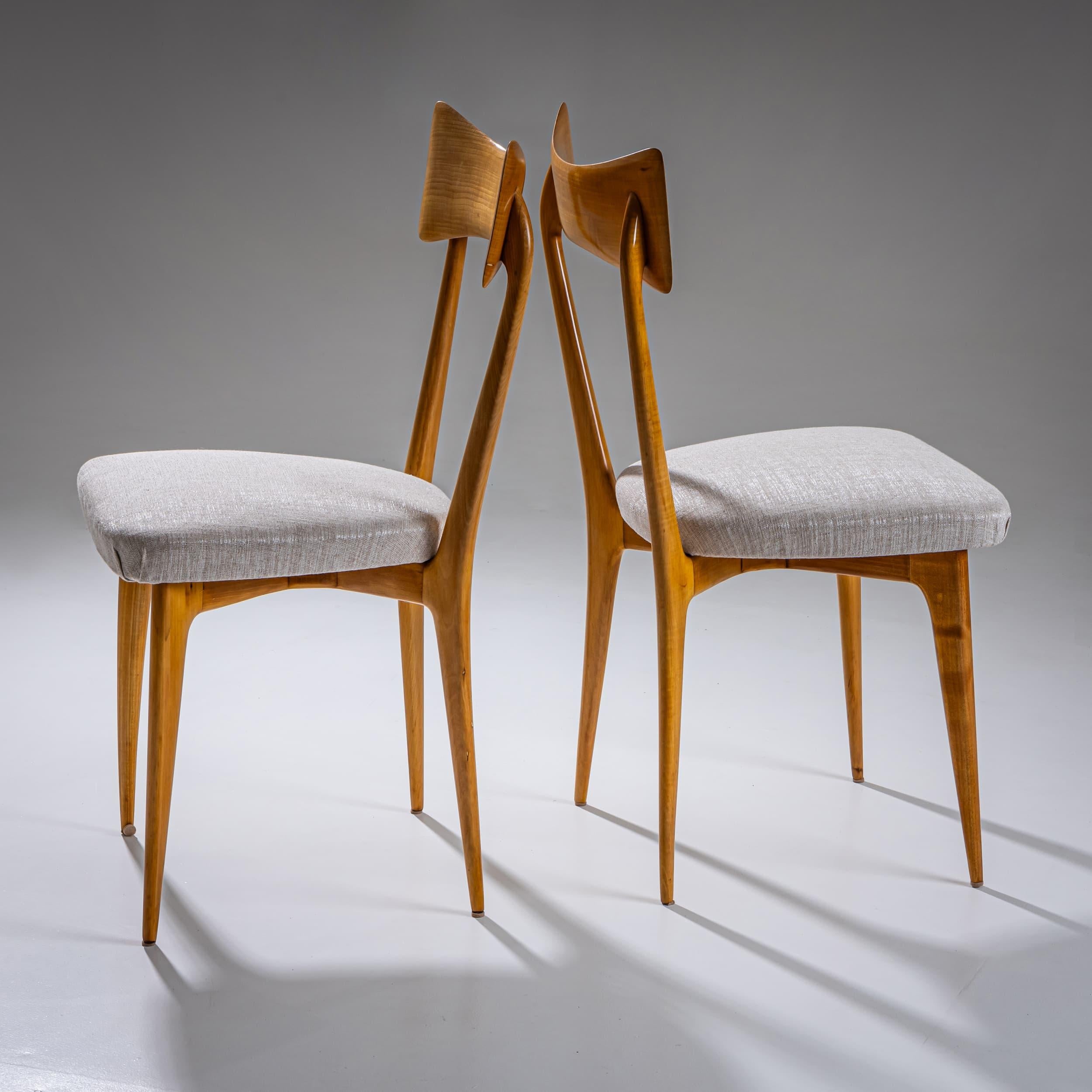 Mid-Century Modern Deux chaises par Ico & Luisa Parisi, Italie, années 1950 en vente