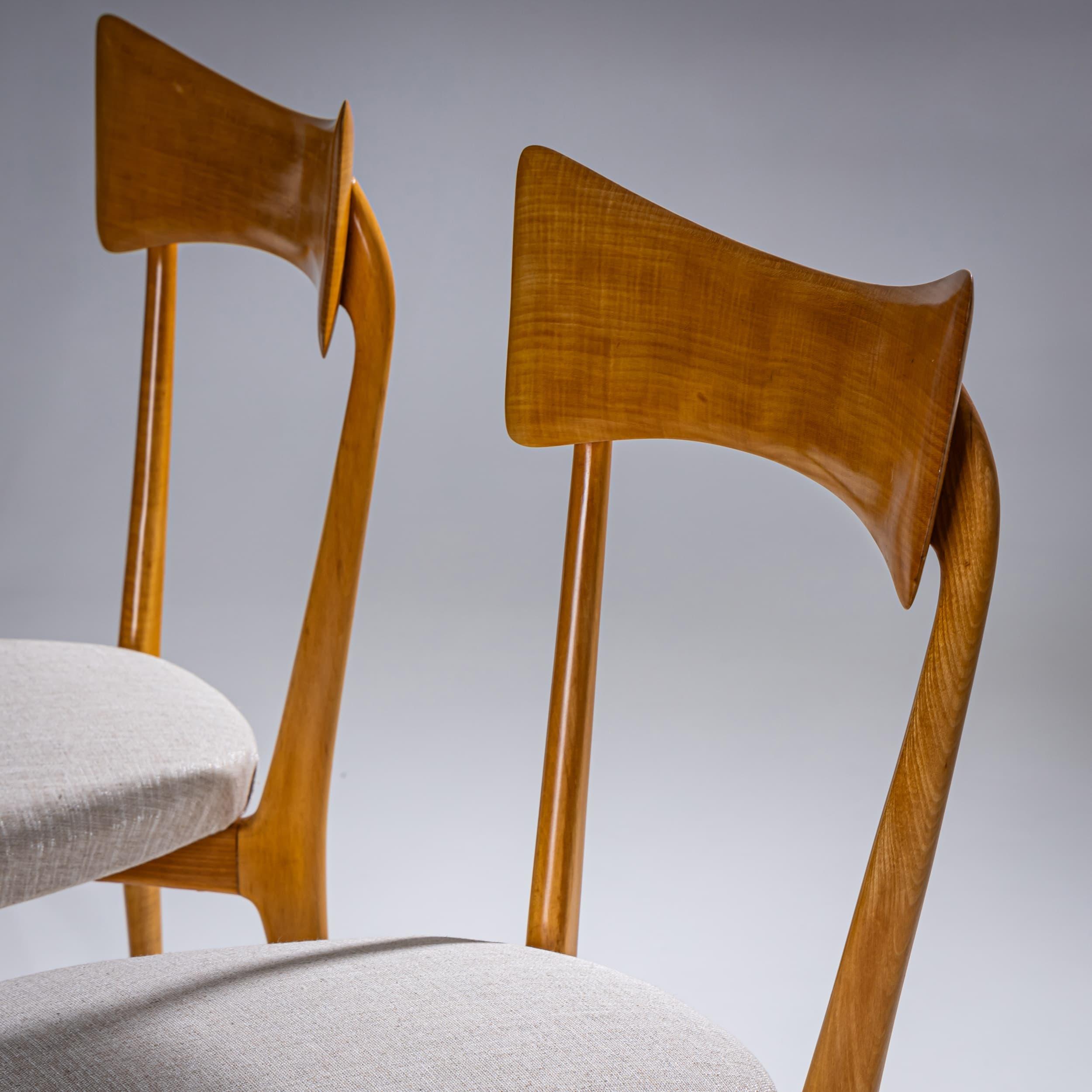 italien Deux chaises par Ico & Luisa Parisi, Italie, années 1950 en vente