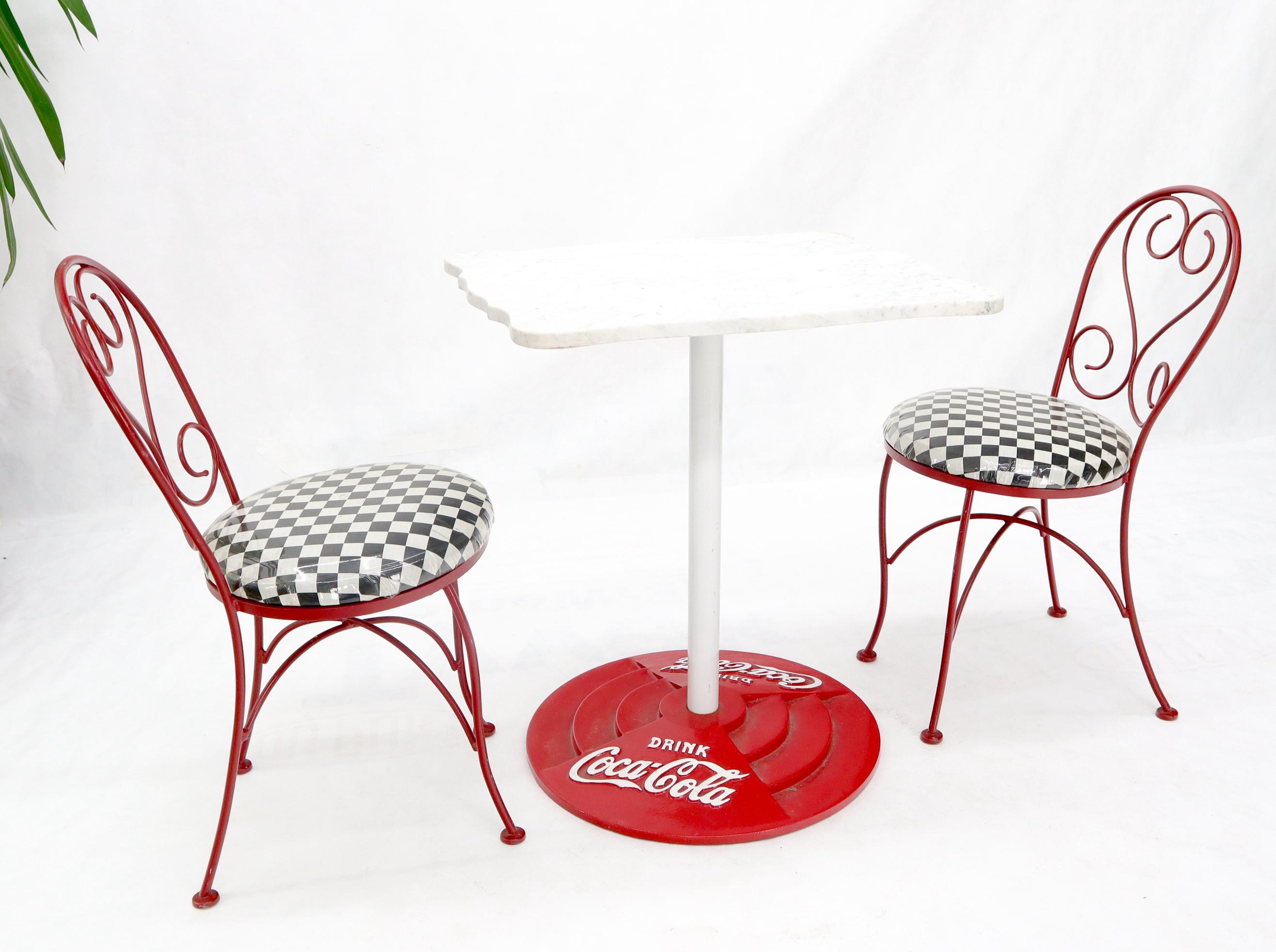 coca cola table and 4 chairs