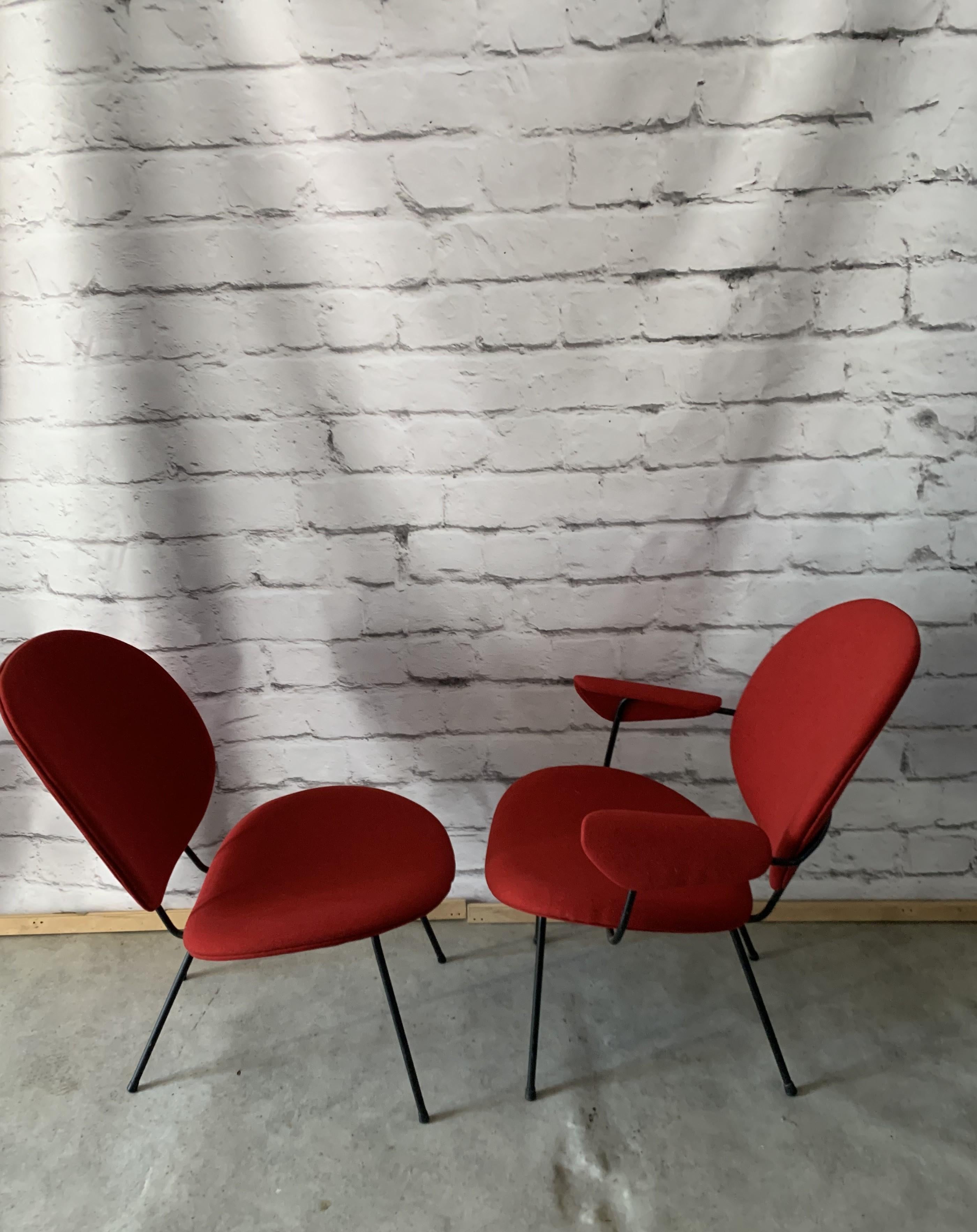 Two Chairs Designed By W.H.Gispen For The Dutch Company Kembo In Excellent Condition In Bunnik, NL