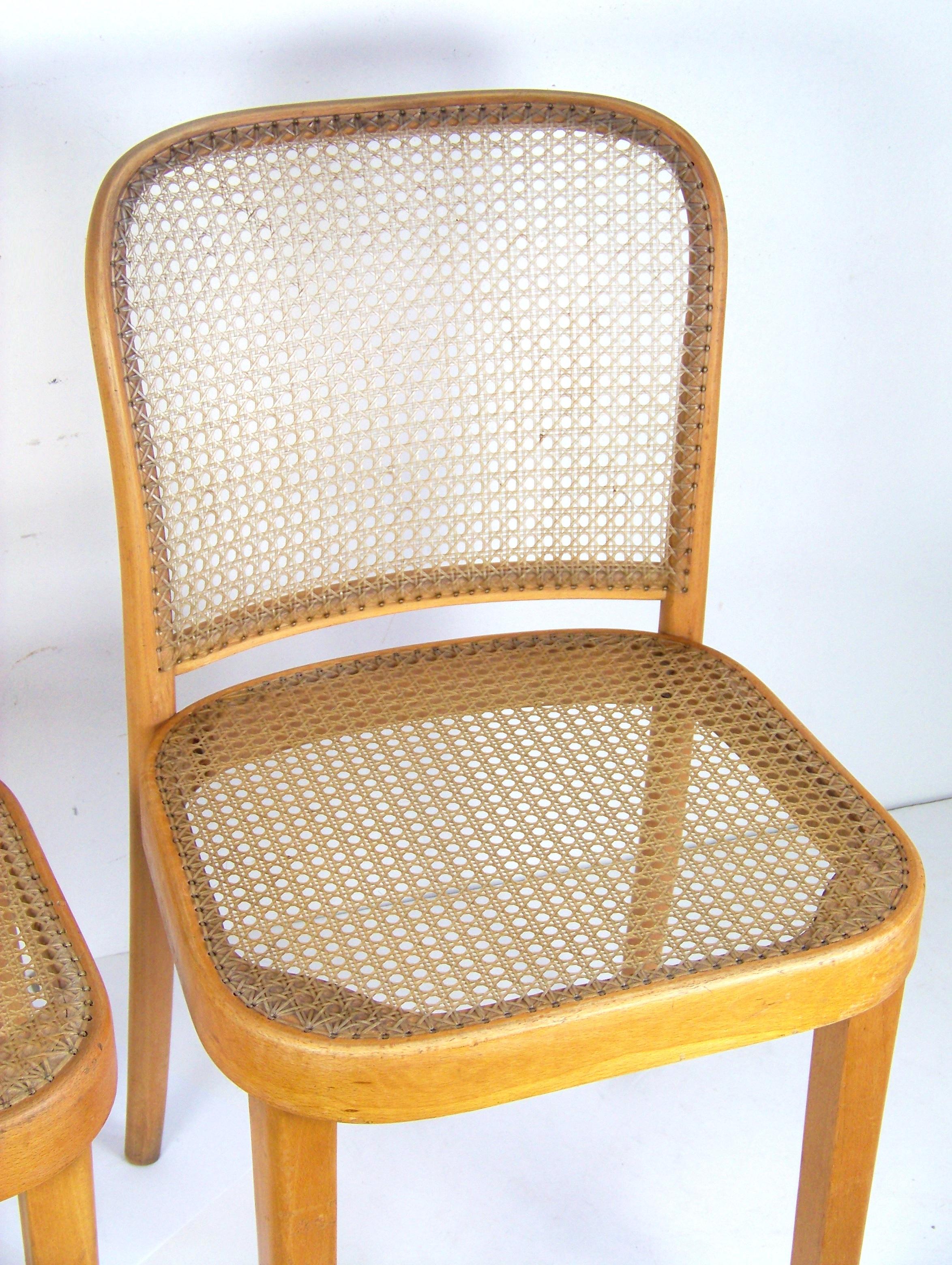 Mid-Century Modern Deux chaises Thonet 811, Josef Hoffmann en vente