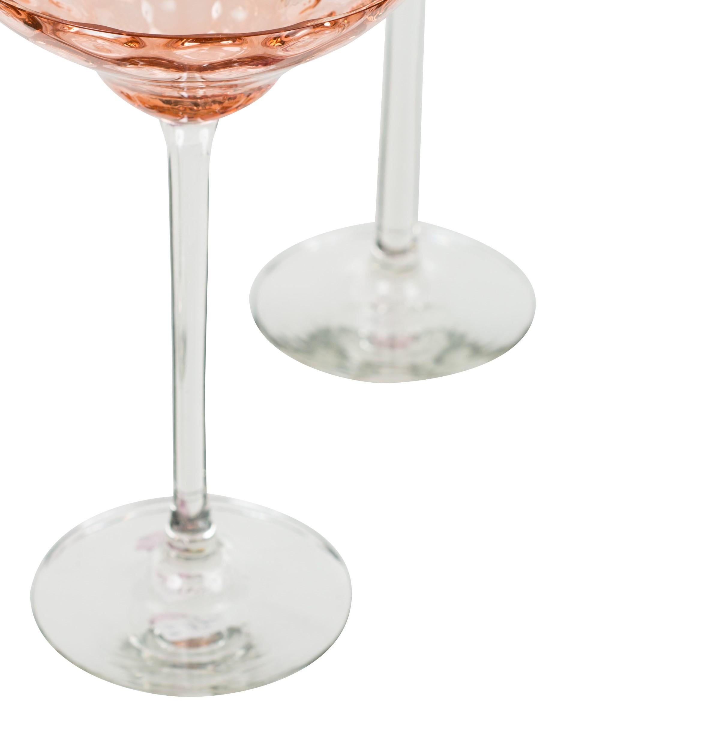 Début du 20ème siècle Deux verres à champagne Koloman Moser attribués à Meyr's Neffe, circa 1902 Jugendstil en vente