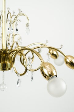 Two Chandeliers circa 1950s Attributed to Lobmeyr