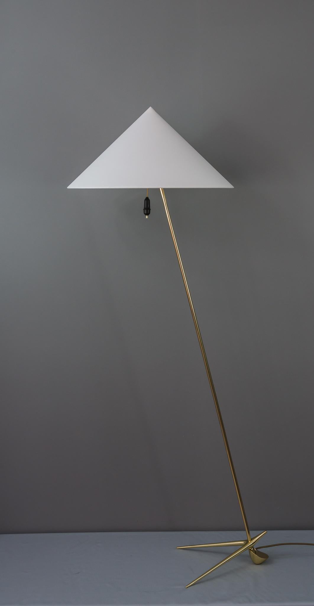 Austrian Two Charming golf floor lamps, designed by Rupert Nikoll, Vienna, 1950 For Sale