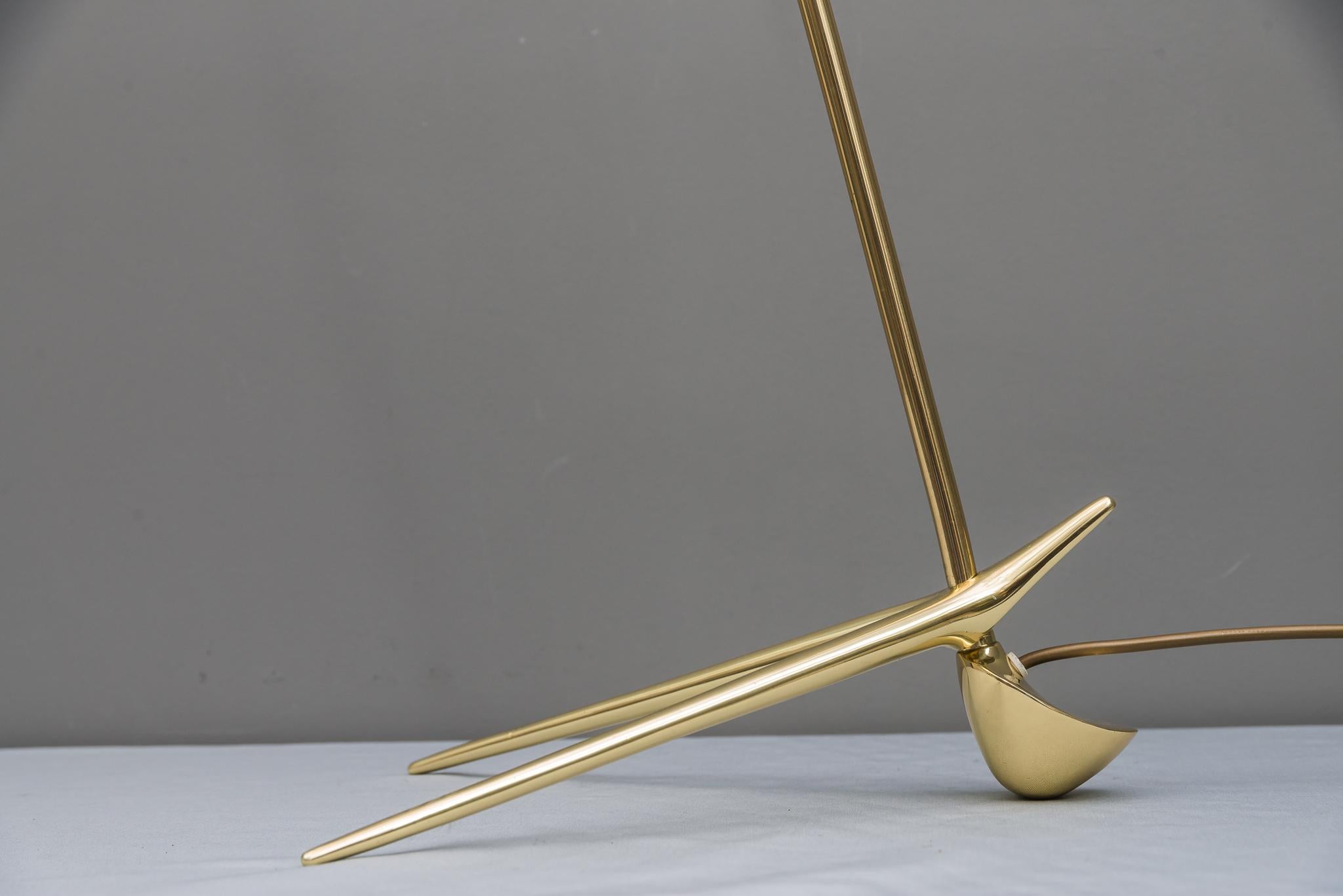 Mid-20th Century Two Charming golf floor lamps, designed by Rupert Nikoll, Vienna, 1950 For Sale