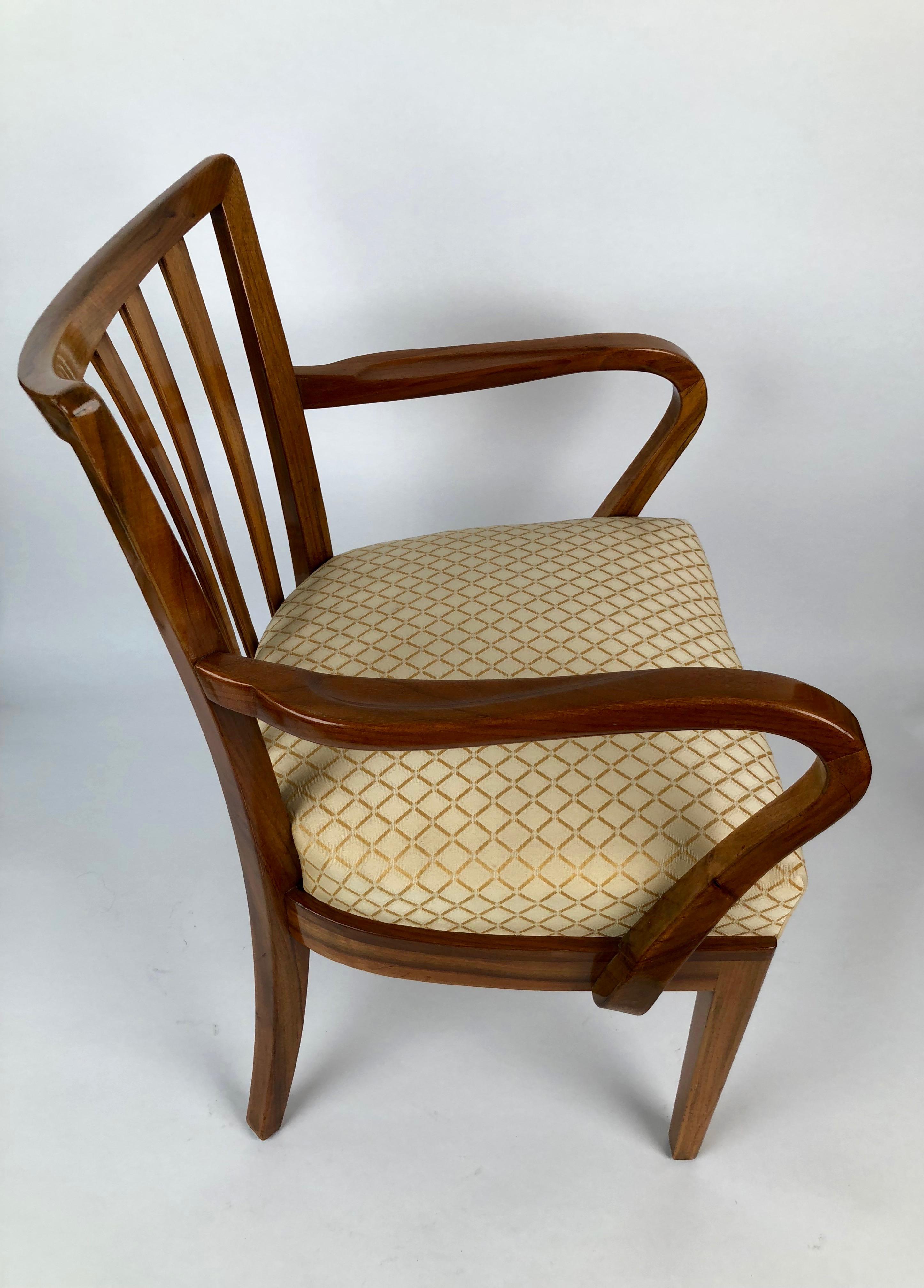Two Cherry Wood Chairs from 1930s from the Circle of Josef Frank For Sale 1