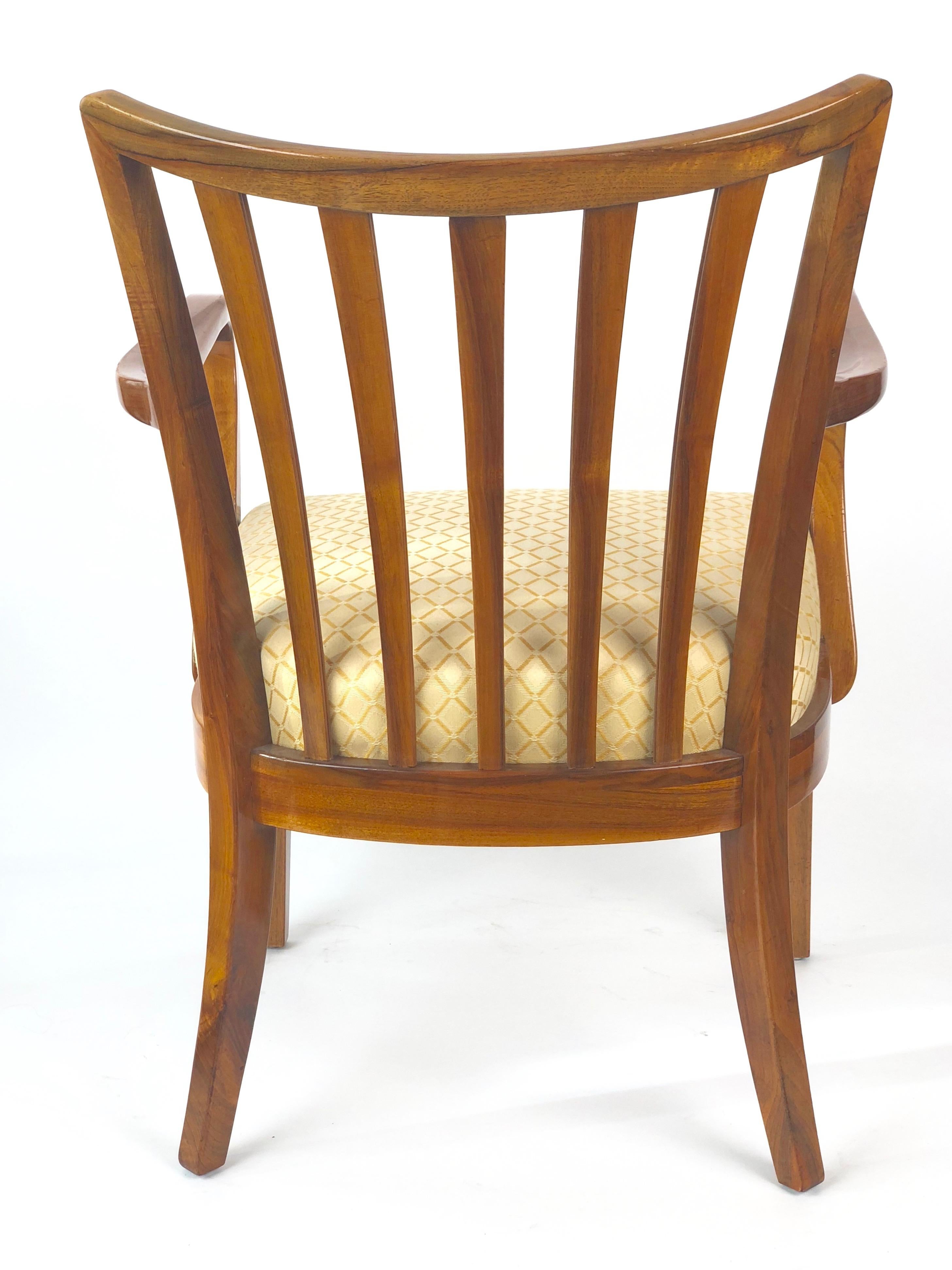 Two Cherry Wood Chairs from 1930s from the Circle of Josef Frank For Sale 4