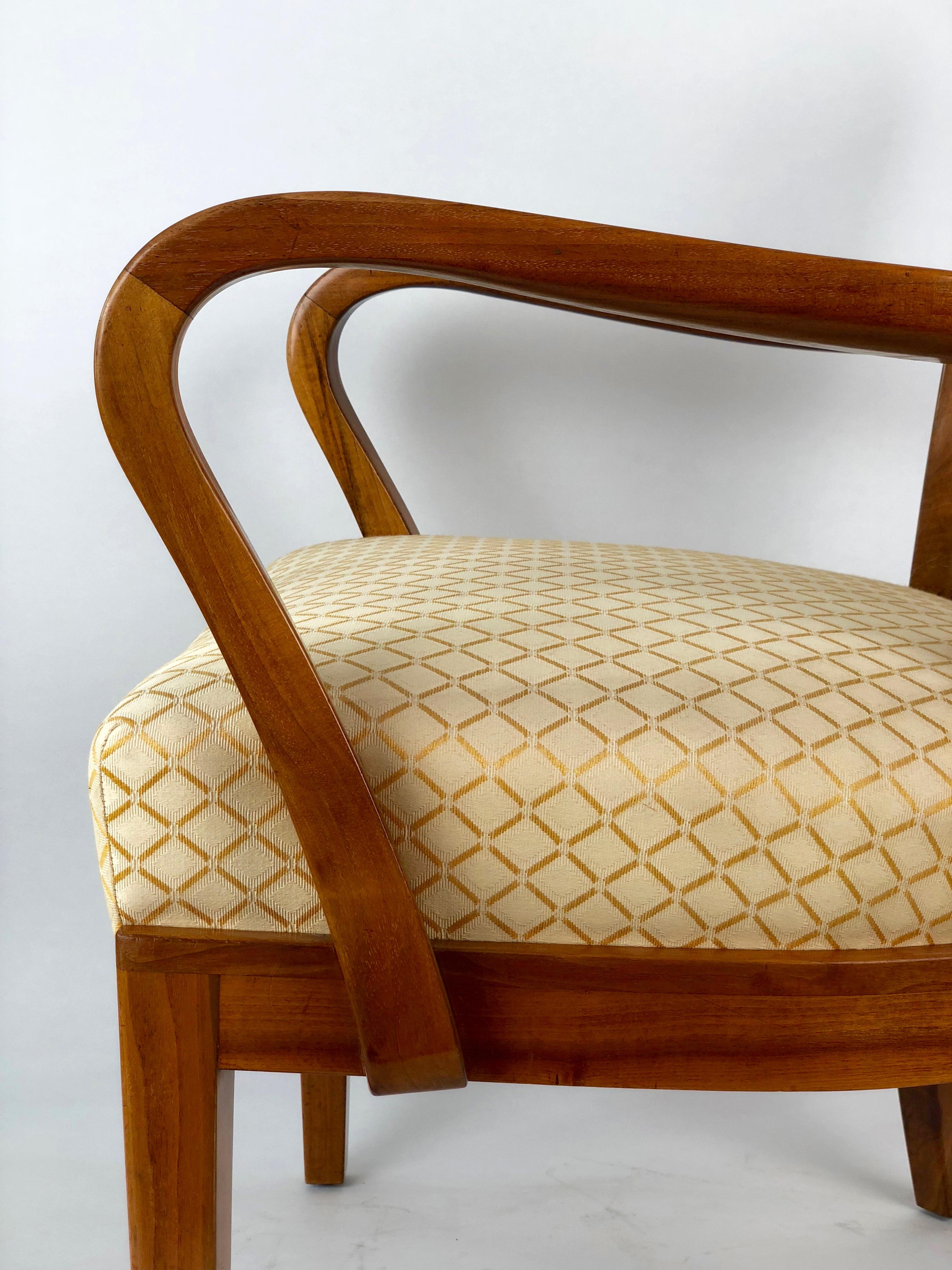 Two Cherry Wood Chairs from 1930s from the Circle of Josef Frank For Sale 6