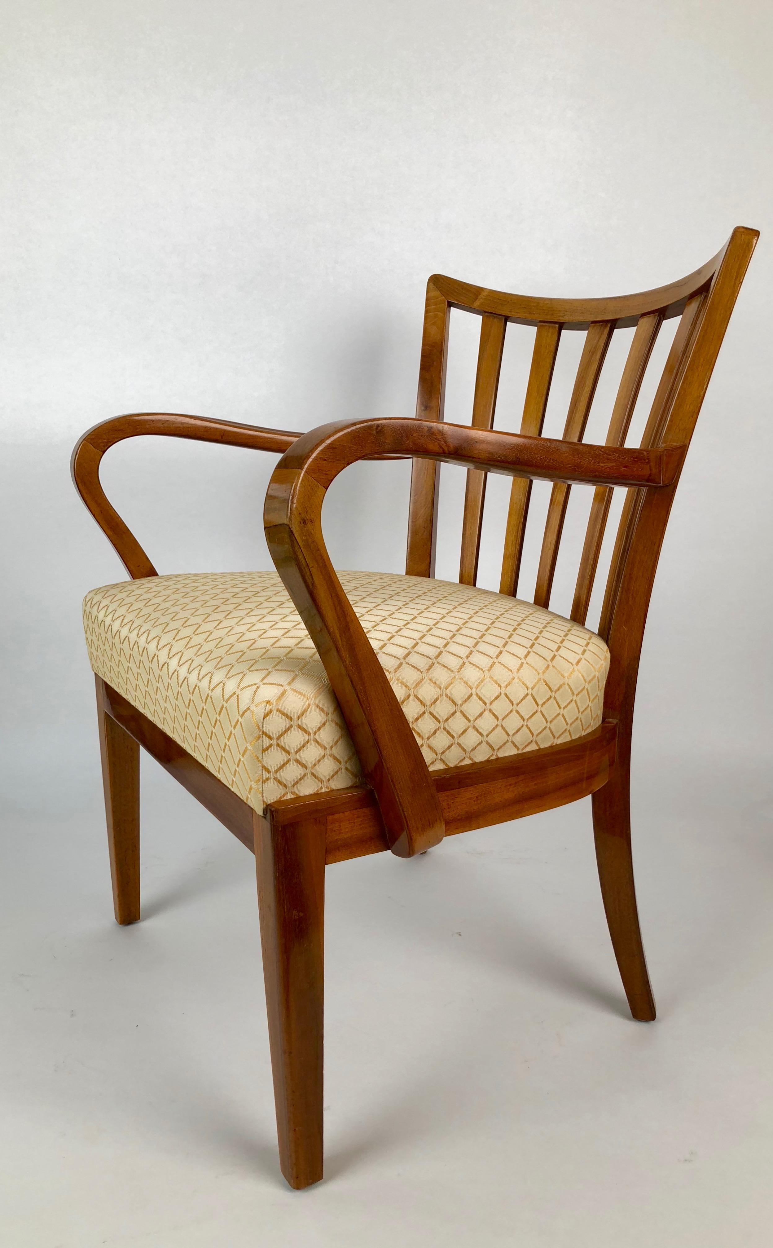 Modern Two Cherry Wood Chairs from 1930s from the Circle of Josef Frank For Sale