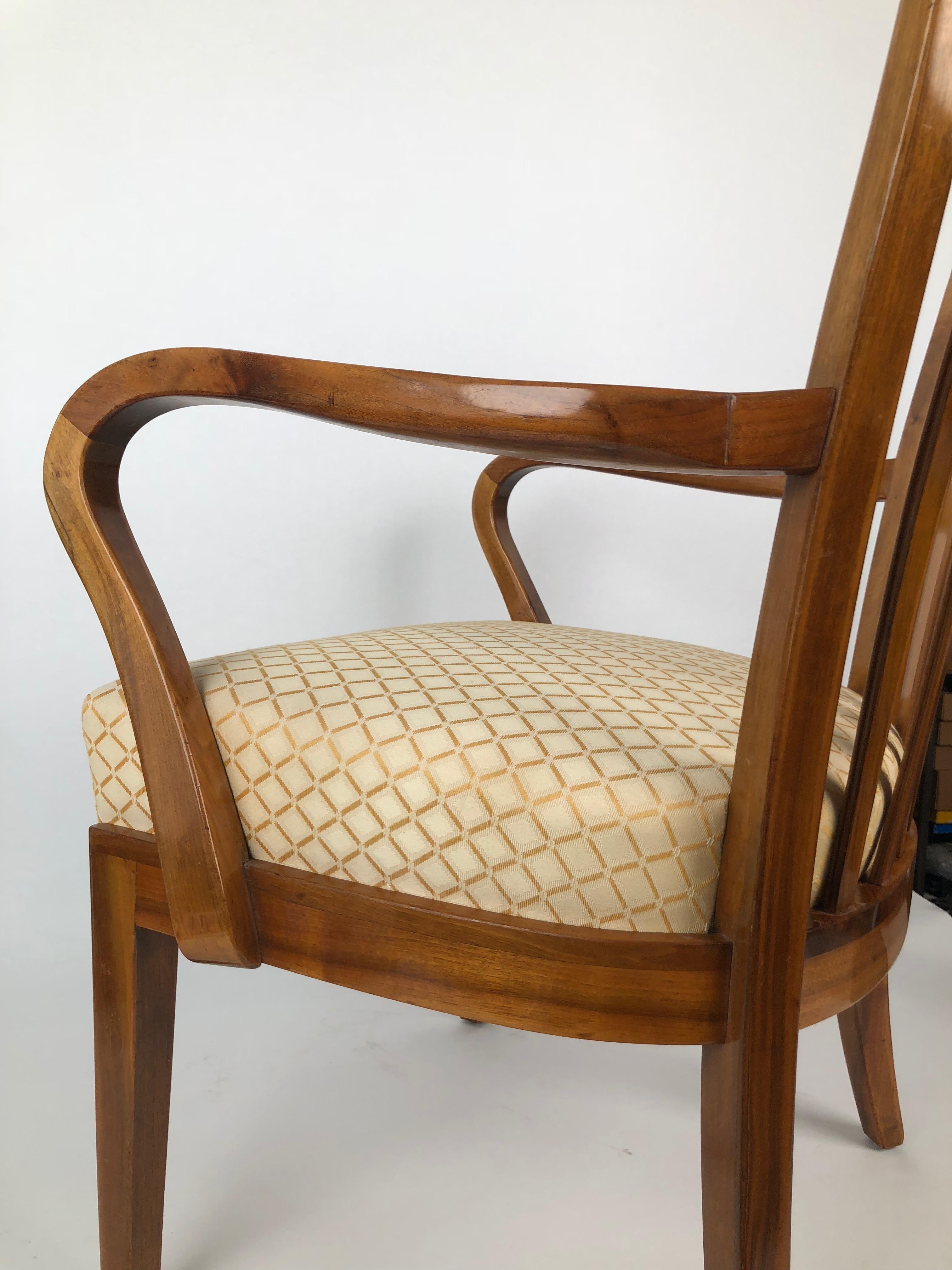 Austrian Two Cherry Wood Chairs from 1930s from the Circle of Josef Frank For Sale