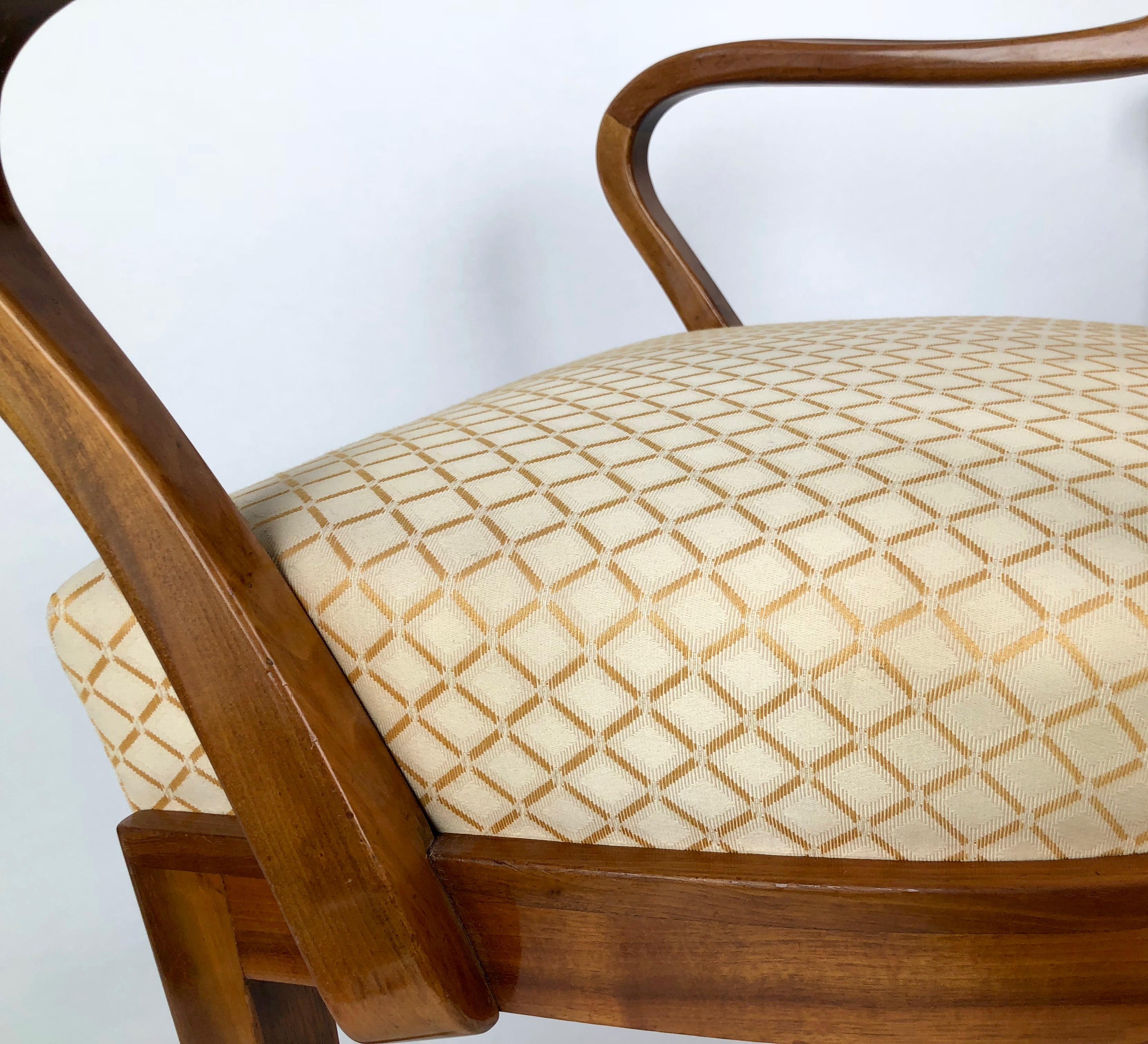 Varnished Two Cherry Wood Chairs from 1930s from the Circle of Josef Frank For Sale