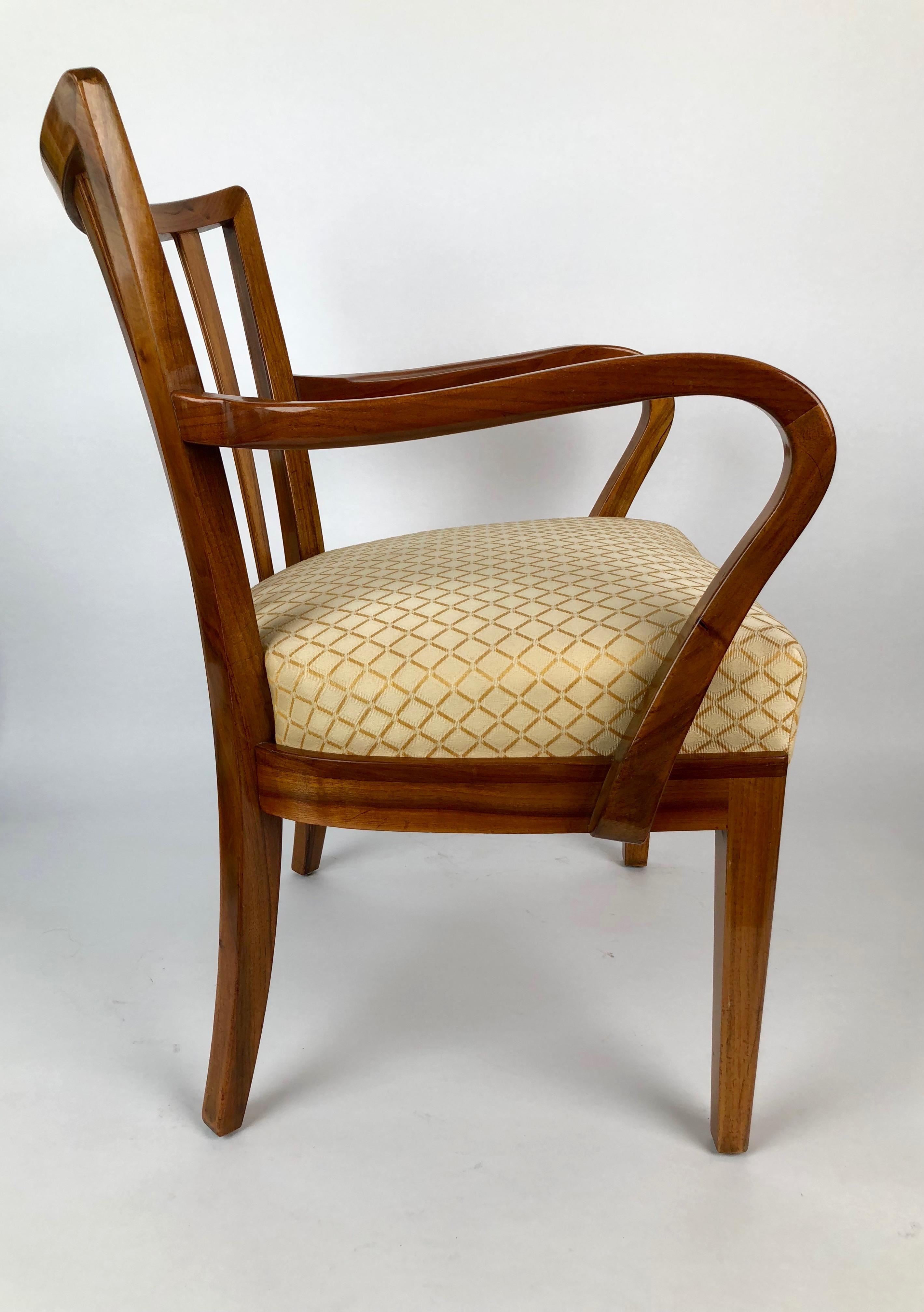 Mid-20th Century Two Cherry Wood Chairs from 1930s from the Circle of Josef Frank For Sale