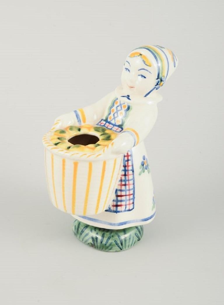 Dos figuras del Día de Ayuda a la Infancia, Aluminia, años 40 Danés en venta