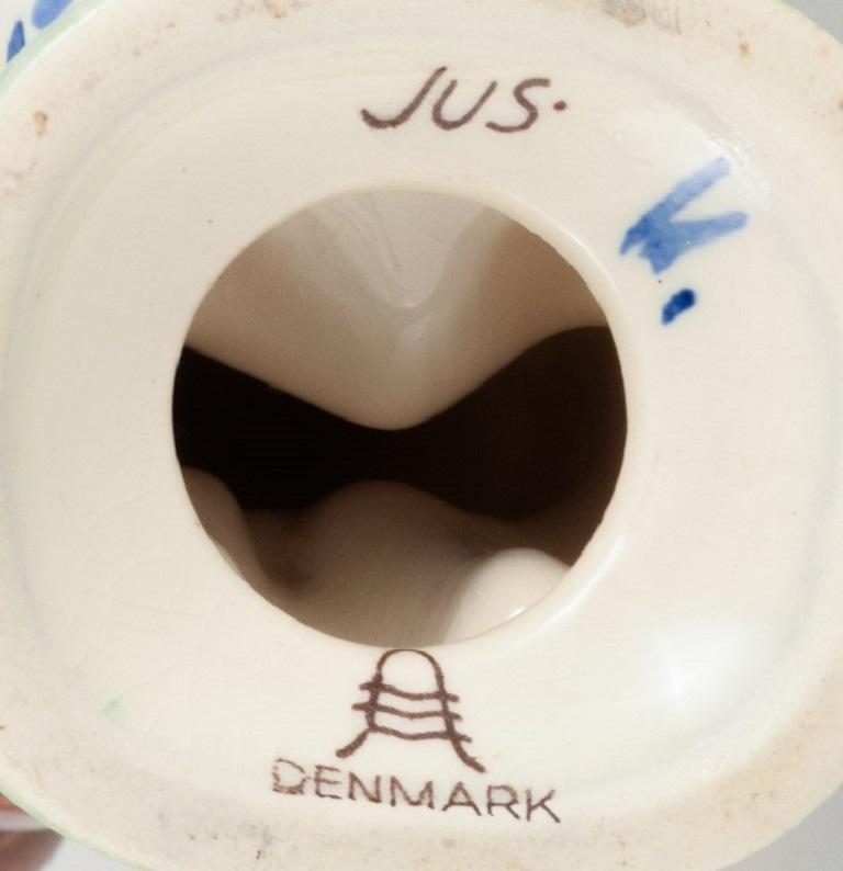 Dos figuras del Día de Ayuda a la Infancia, Aluminia, años 40 en Bueno estado para la venta en Copenhagen, DK