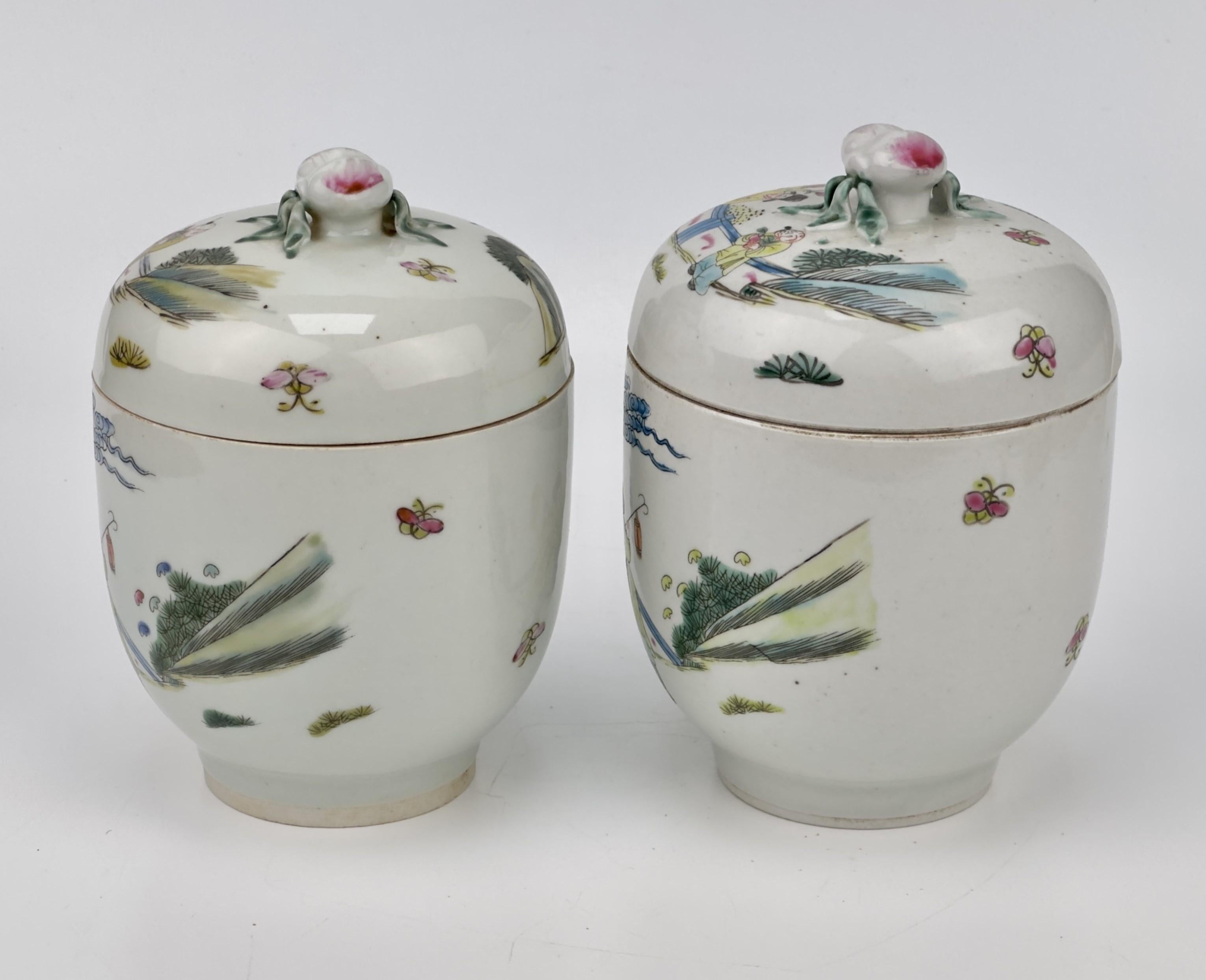 Two Chinese Famille Verte Jars with Horseback Riding, Qing Period, Tongzhi Era For Sale 6