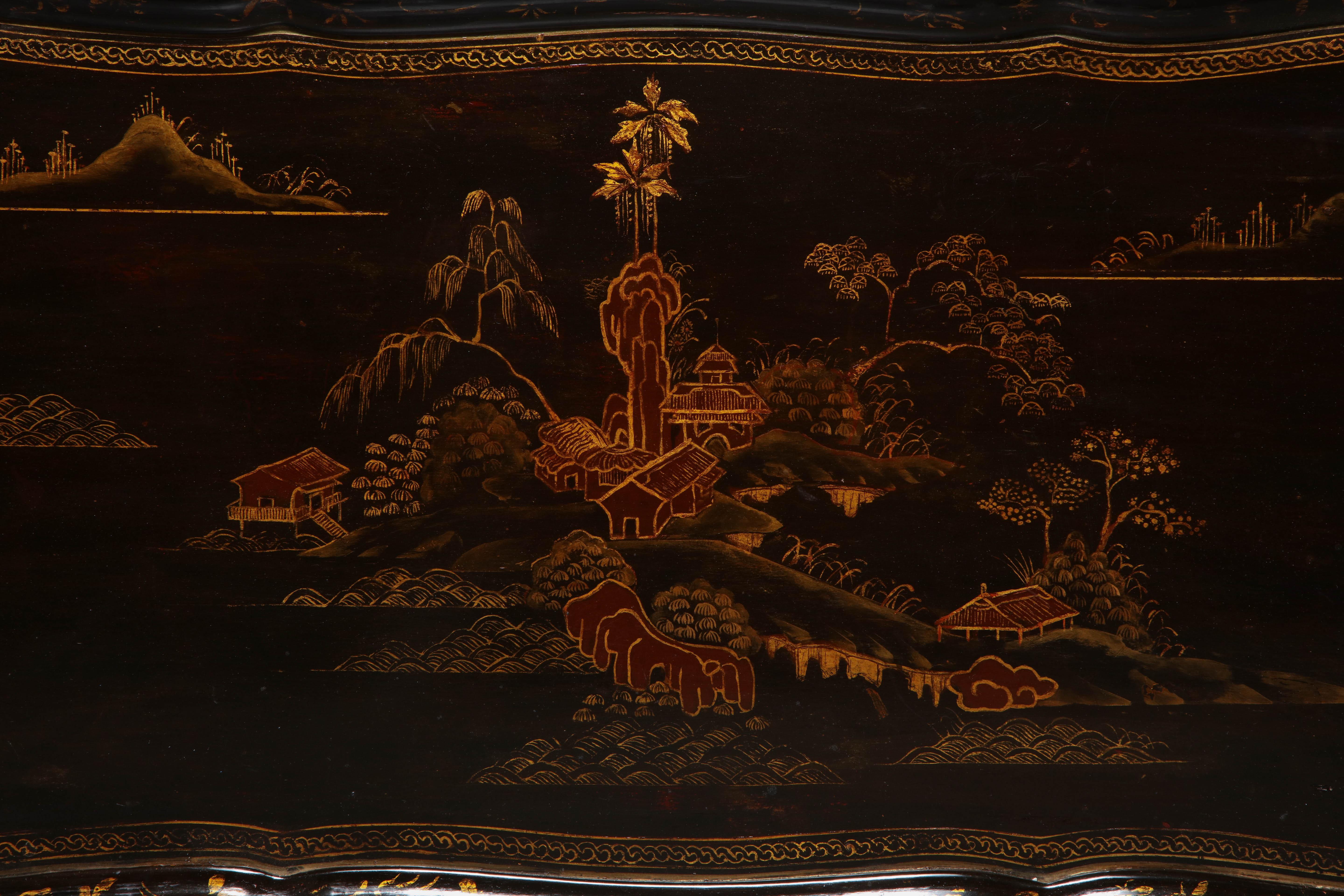 Two Chinese Lacquered Coffee Tables 8