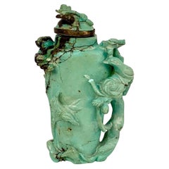Two Chinese Turquoise Snuff Bottles