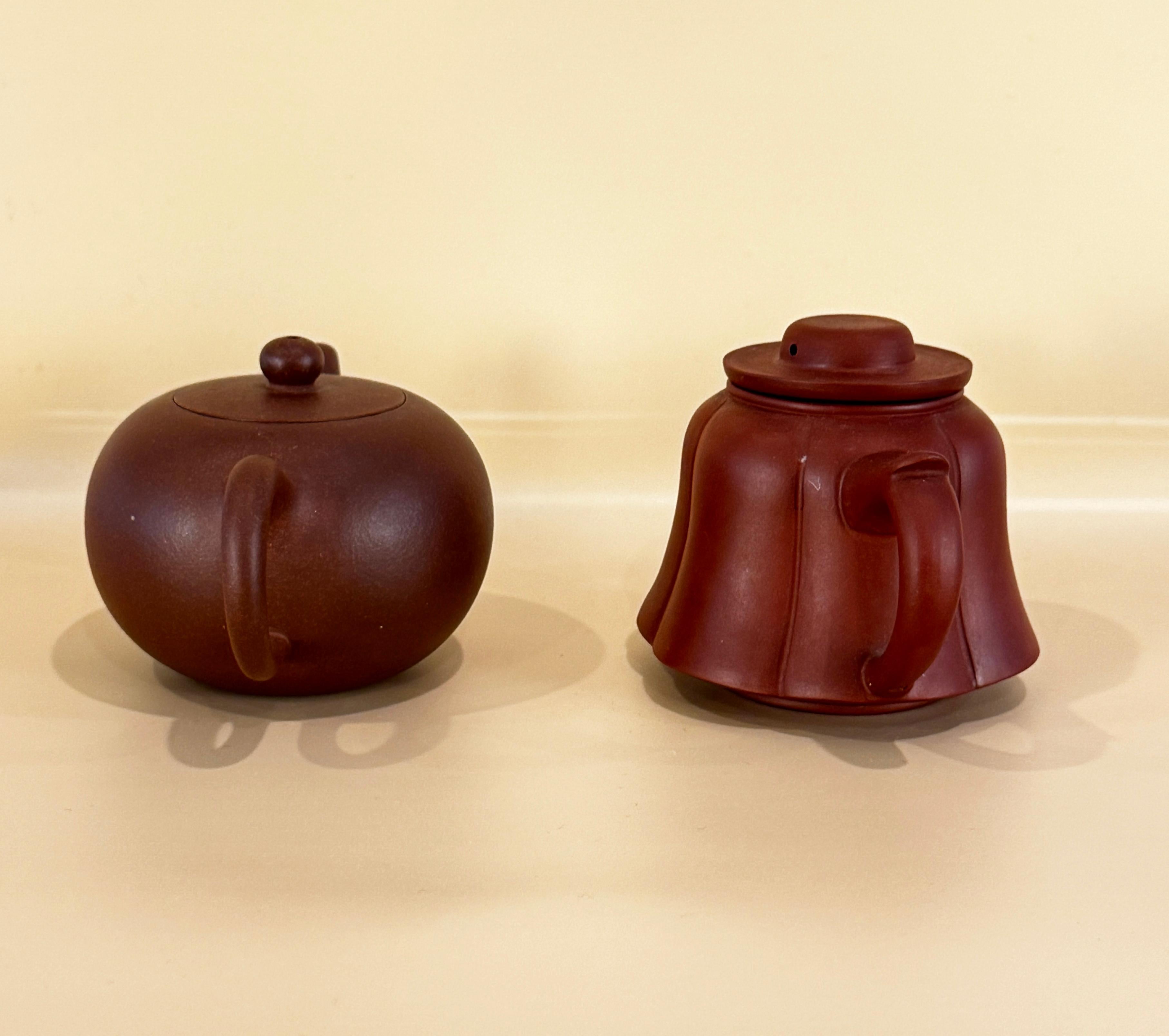 Two Chinese Yixing Clay Teapots For Sale 1