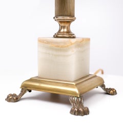 Two Classic Colum Table Lamps, 1960s, France