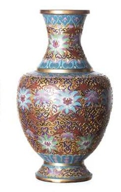 Two Cloisonne vases