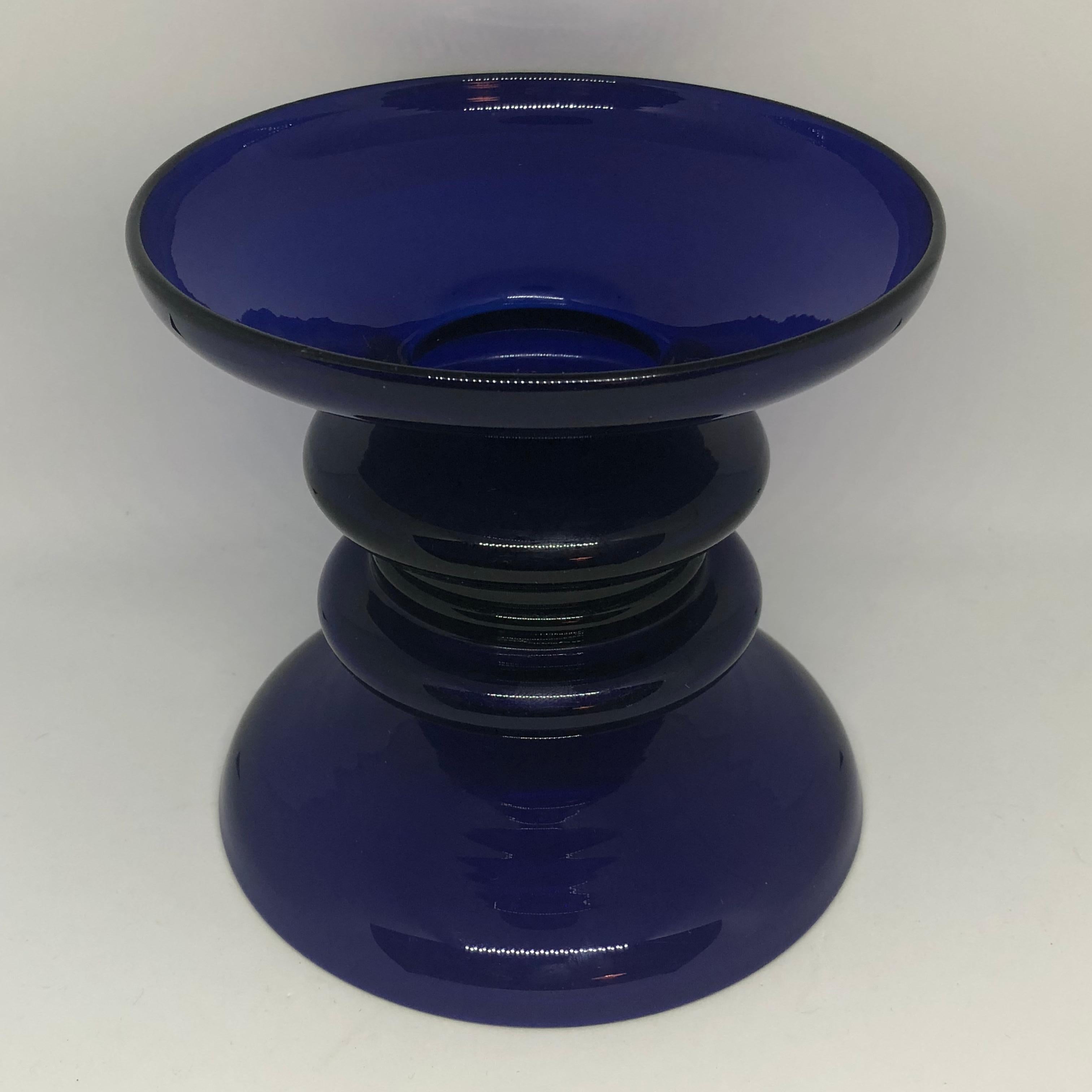 Two Swedish Cobalt Blue Candy Bowls, 19th Century For Sale 5