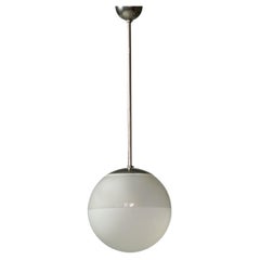 Two Colored Glass and Metal Pendant, Paavo Tynell, 1930/1940s