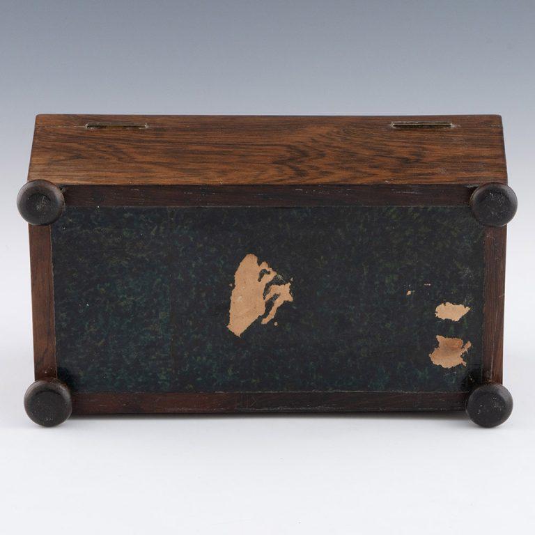 Porta tè a due scomparti di Tunbridge Ware, 1860 ca. in vendita 3
