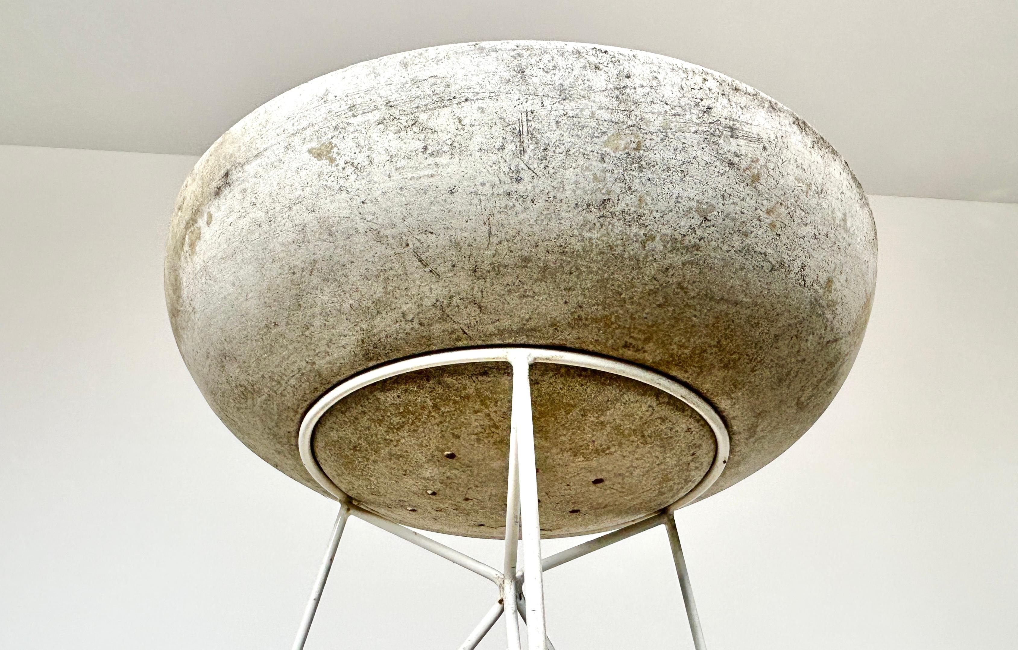 Steel Two Concrete planters designed by Willy Guhl for Ethernit, 1960ies