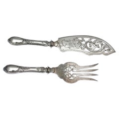  Zwei Continental Silver Serving Pieces