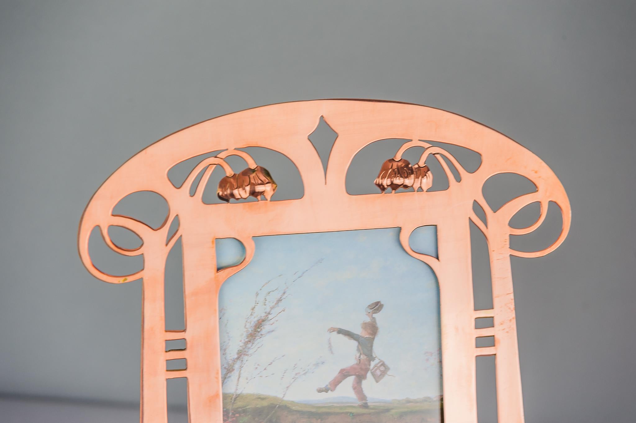 Two copper picture frames, circa 1909s
polished