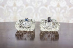 Early 20th Century European Crystal Ashtrays, Good Condition