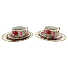 Antique Two cups, Steinmann's factory in Parowa (former Tiefenfurt), 1910-1925.