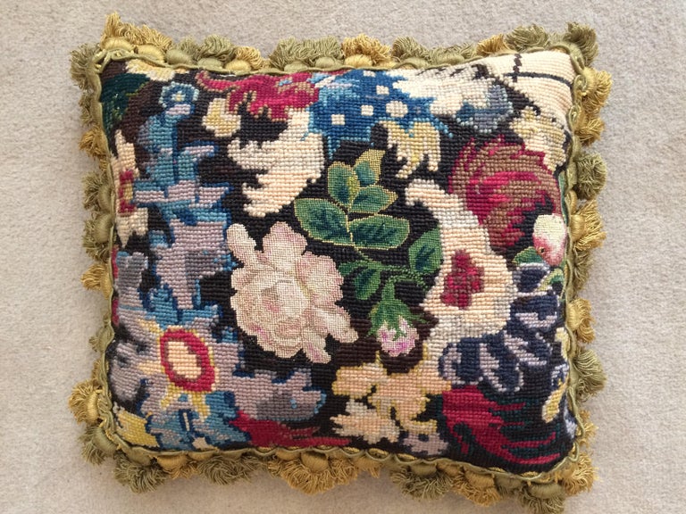 Two Cushions with 18th Century French Needlework For Sale at 1stdibs