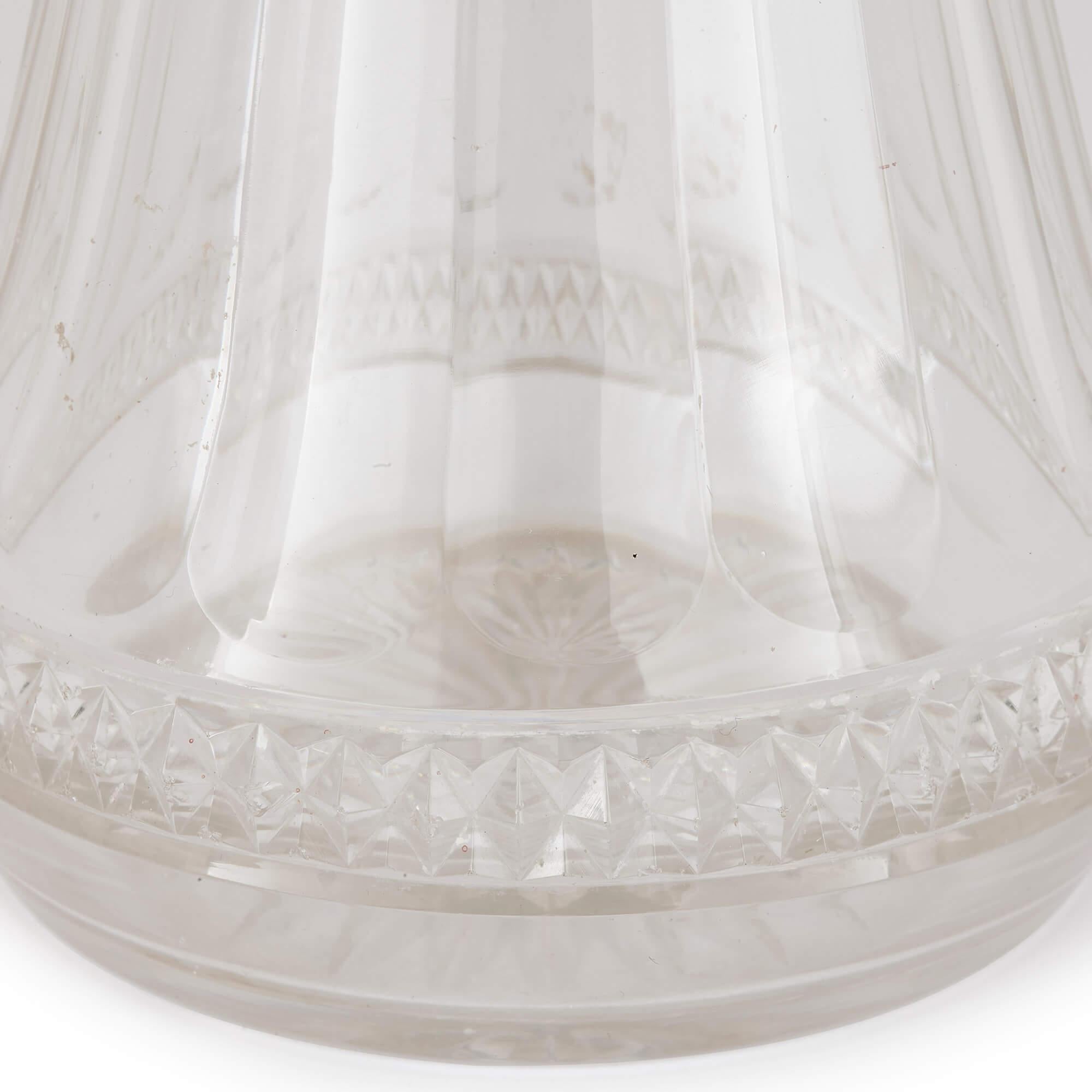 Claret-Krüge aus geschliffenem Glas und Silber, 19. Jahrhundert im Zustand „Gut“ im Angebot in London, GB