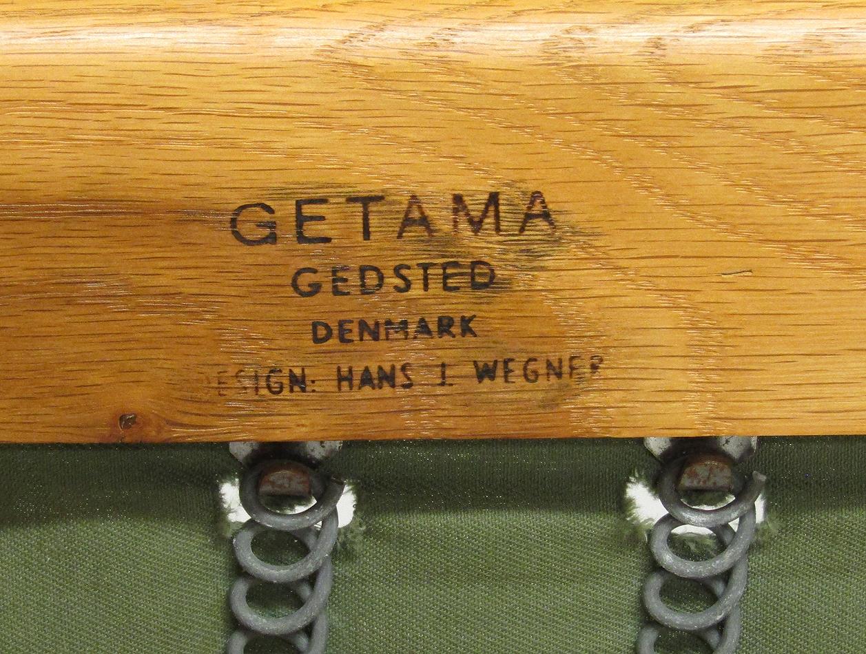 Two Danish 1960s GE-240 Cigar Chairs by Hans Wegner for GETAMA 9