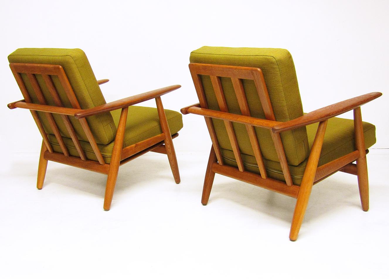 Two Danish 1960s GE-240 Cigar Chairs by Hans Wegner for GETAMA 3