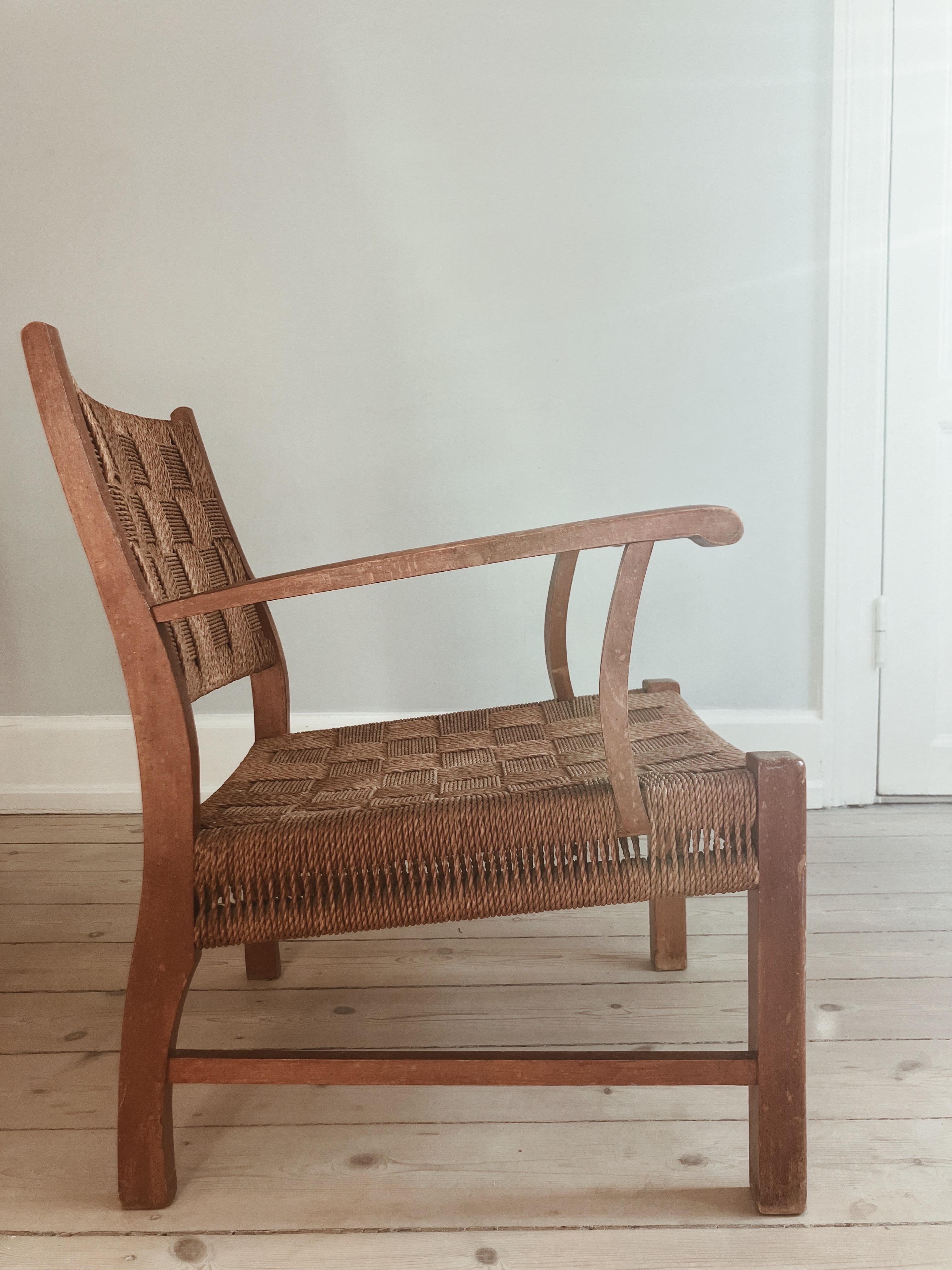 Dos sillones daneses de los años 40 de estilo Frits Schlegel Danés en venta