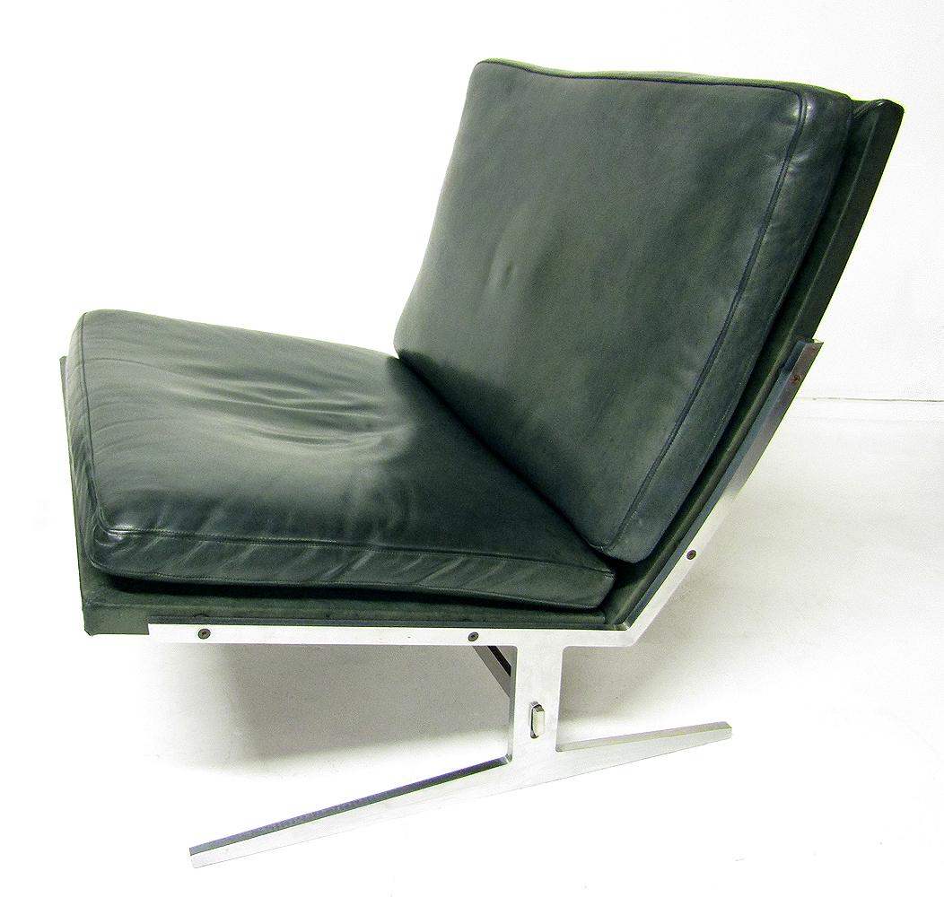 Two Danish BO-561 Chairs in Leather by Preben Fabricius & Jorgen Kastholm For Sale 5