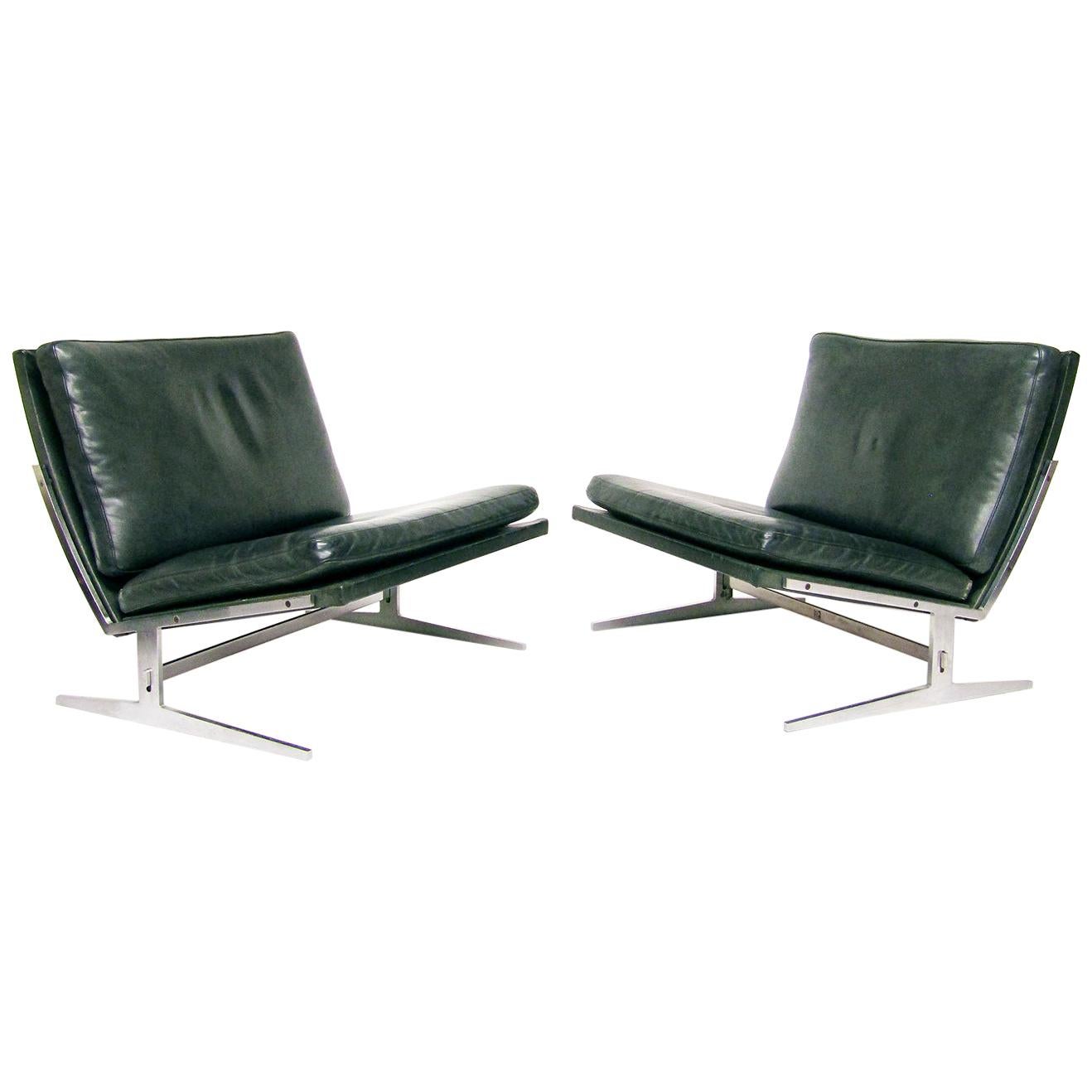 Two Danish BO-561 Chairs in Leather by Preben Fabricius & Jorgen Kastholm