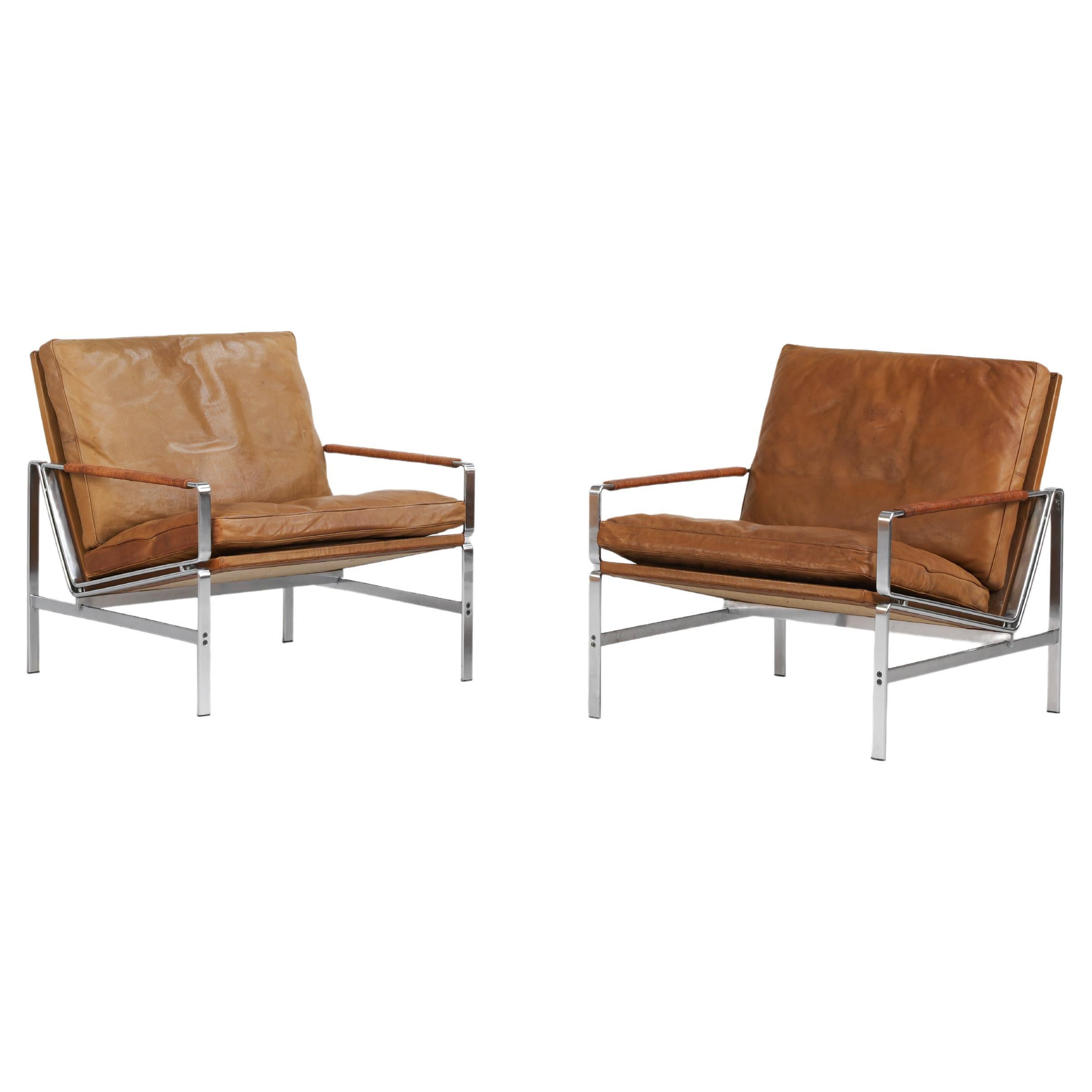 Deux fauteuils de salon danois 6720 de Fabricius & Kastholm pour Kill International en vente