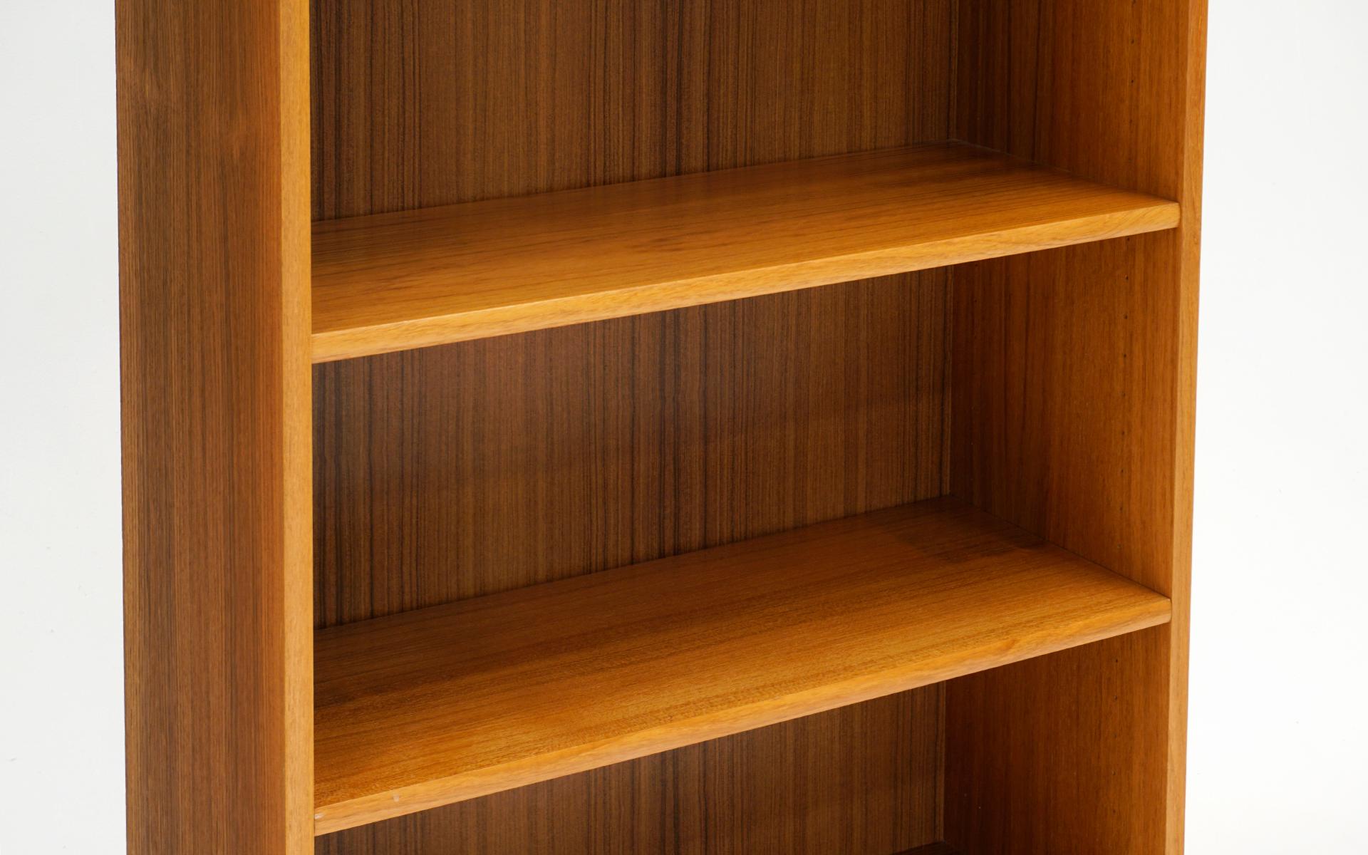 Mid-20th Century Two Danish Modern Teak Bookcases, Six Feet Tall, Ready to Use
