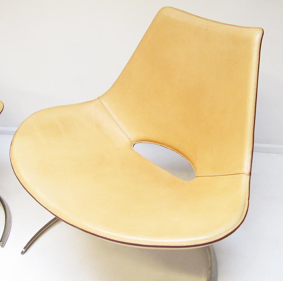 20th Century Two Danish Scimitar Chairs by Preben Fabricius & Jørgen Kastholm for Bo-Ex For Sale