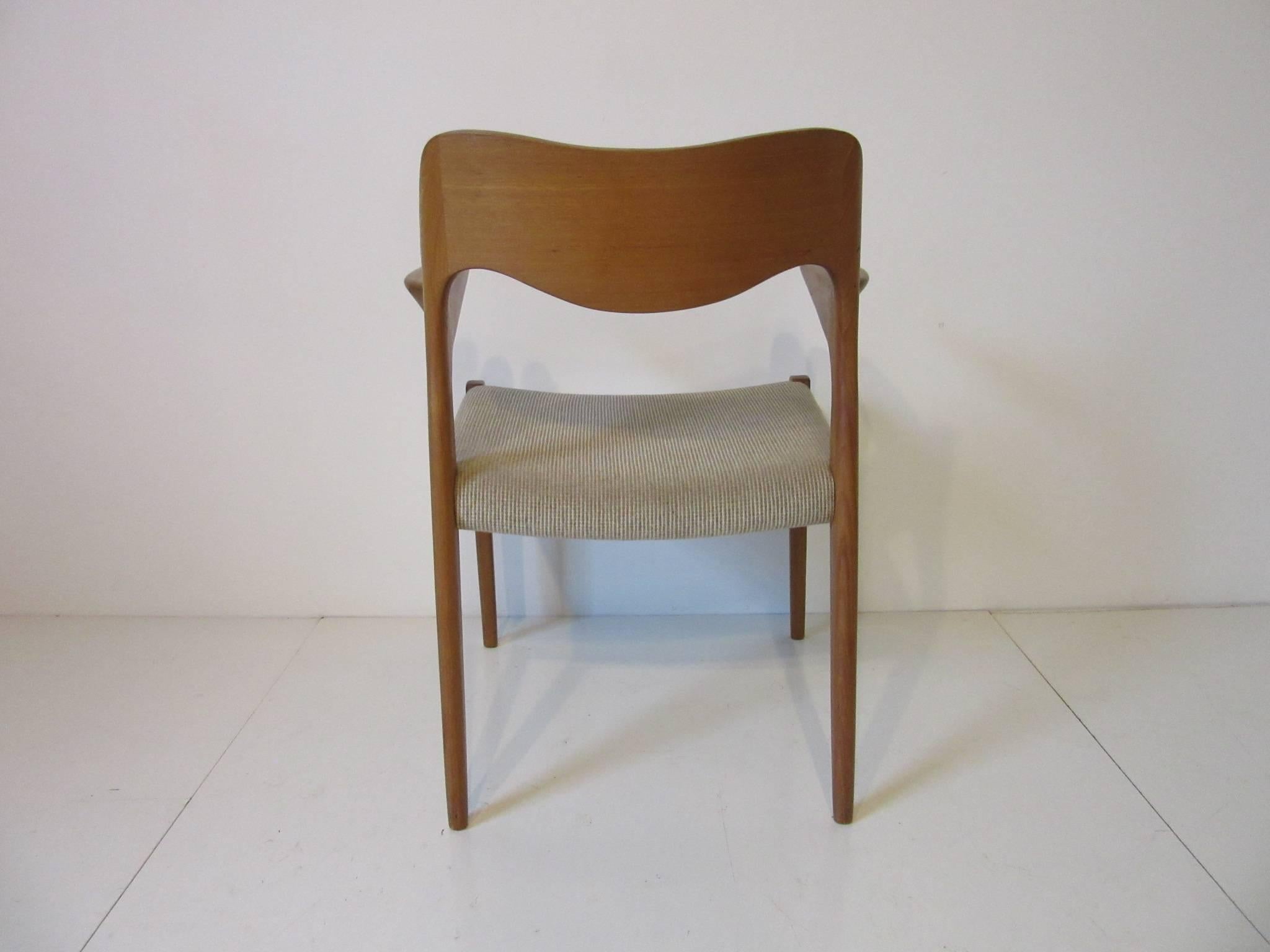 Two Danish Teak Dining Armchairs by Niels Otto Moller for J.L. Moller 1