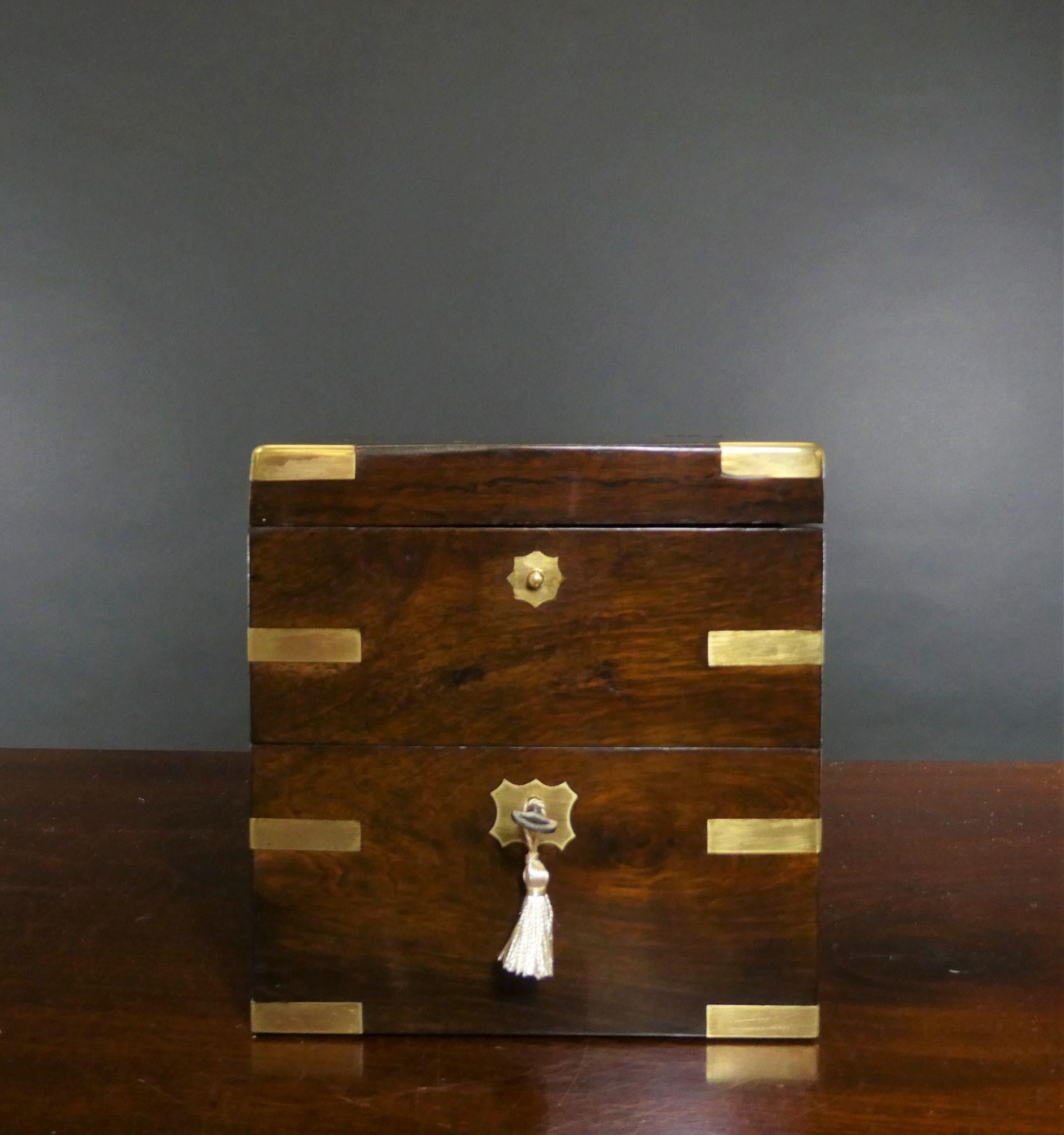 Rosewood Two Day Marine Chronometer by John Bliss, New York. No.3068 For Sale