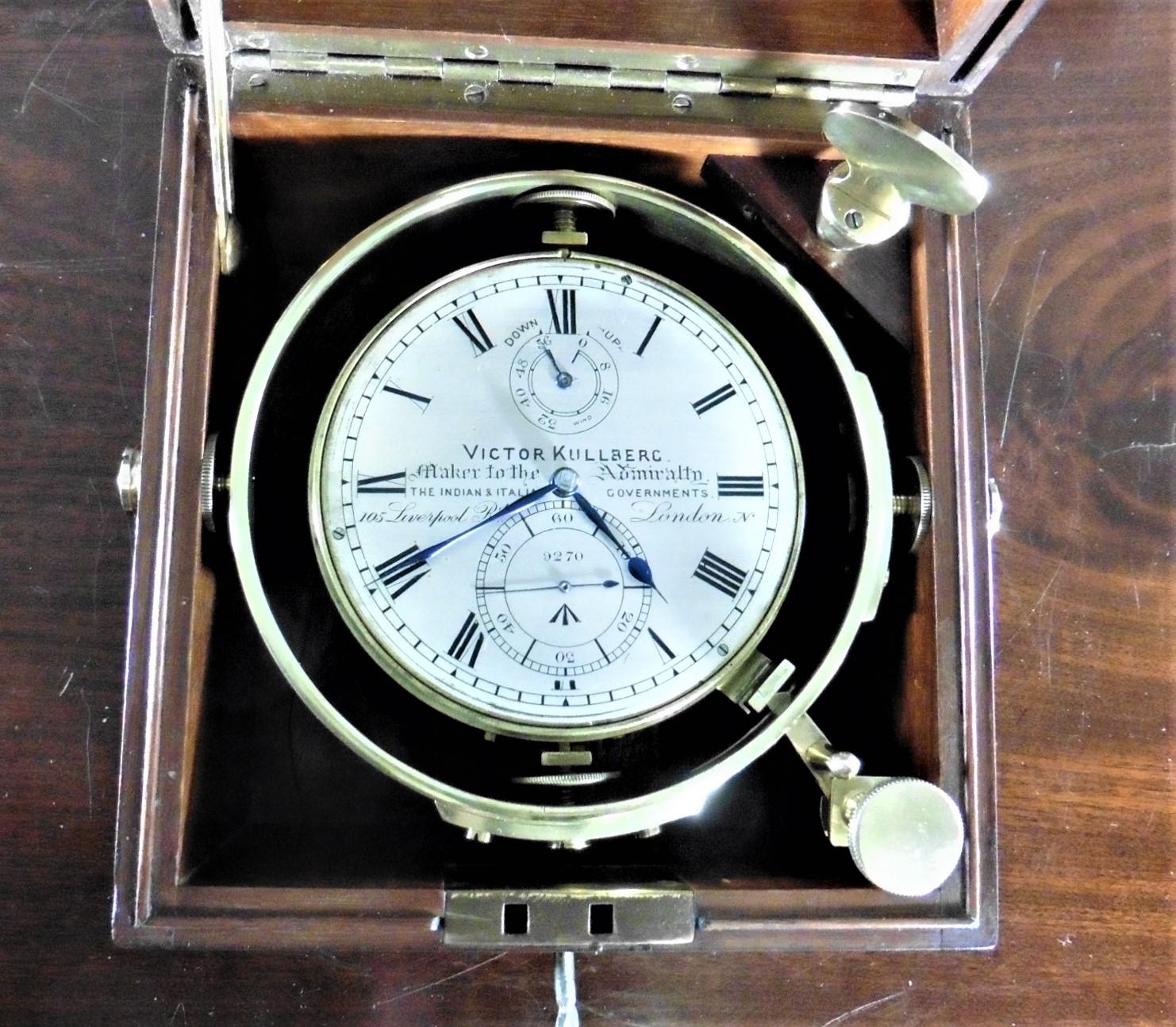 English Two Day Marine Chronometer by Victor Kulberg No. 9270