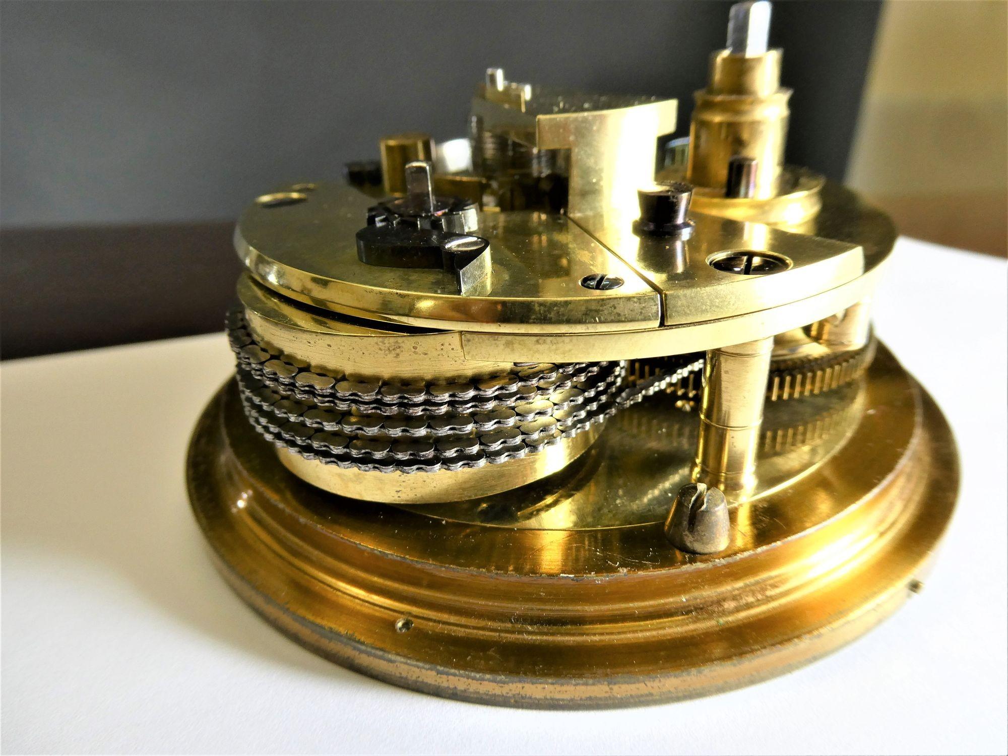 Marine-Chronometricometer mit zwei Tagen von Whyte, Thompson & Co, Glasgow und South Sheilds im Angebot 1