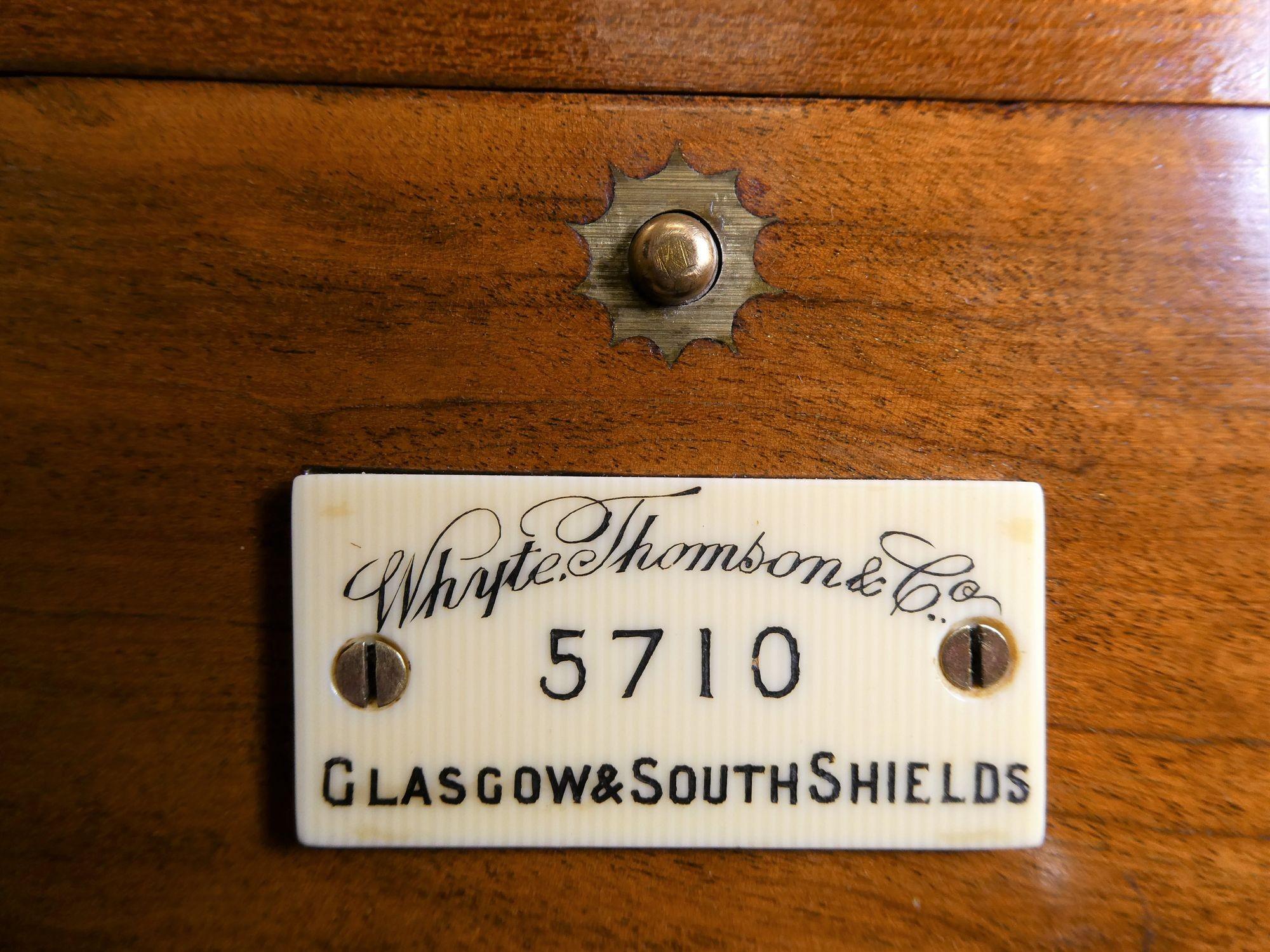 Marine-Chronometricometer mit zwei Tagen von Whyte, Thompson & Co, Glasgow und South Sheilds im Angebot 3